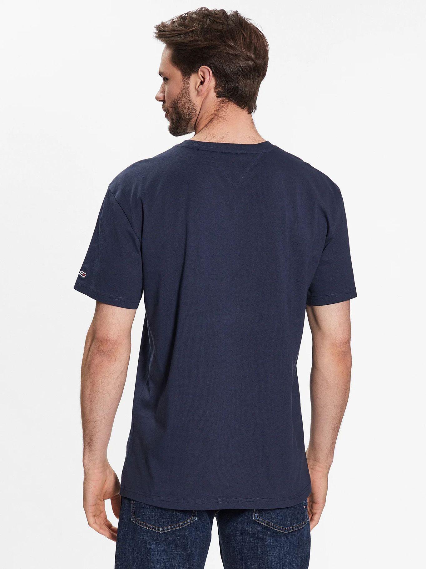 Polera Regular Small Logo Azul Tommy Jeans-2