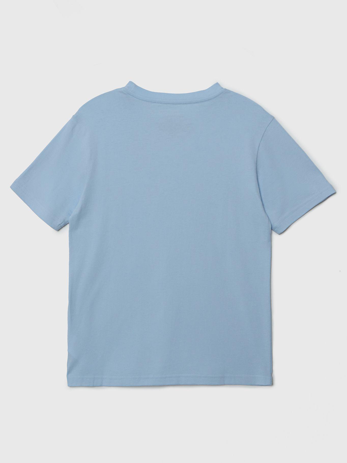 Polera Logo - Circular Celeste Tommy Hilfiger-1