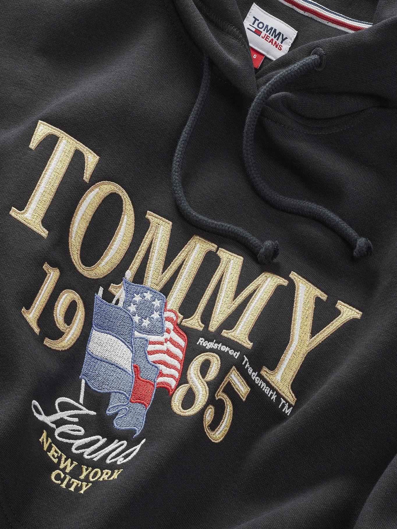 Polerón Hoodie Luxe Con Logo Negro Tommy Hilfiger-2