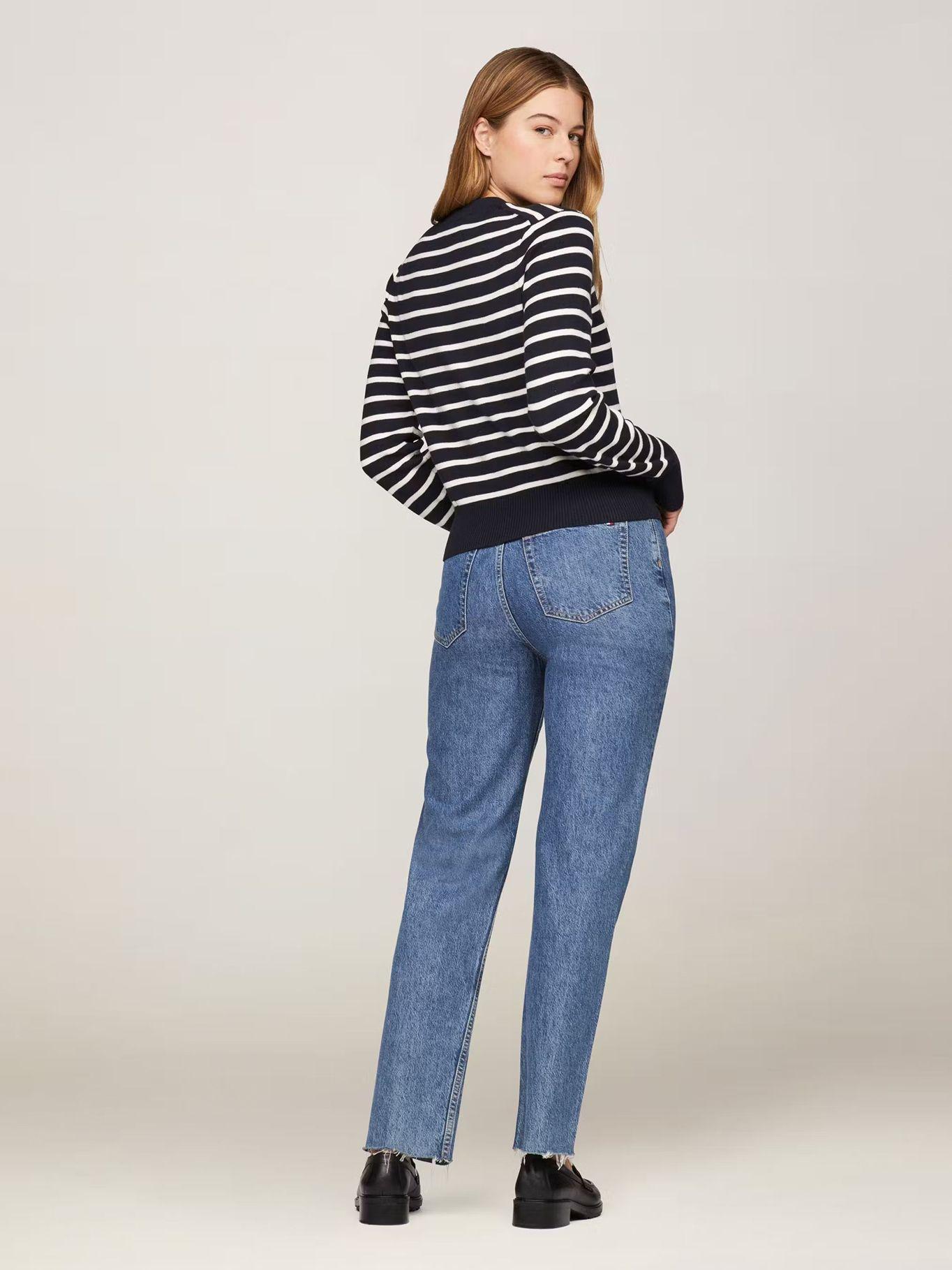 Sweater De Rayas Mini Con Logo Azul Tommy Hilfiger-2