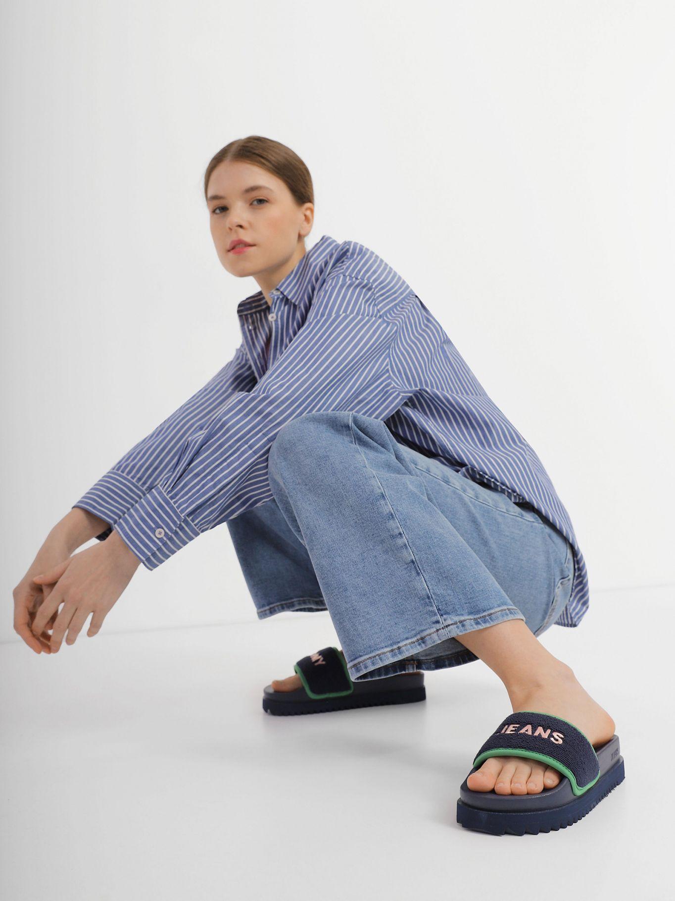 Sandalias Elevated Dentadas Azul Tommy Hilfiger-5