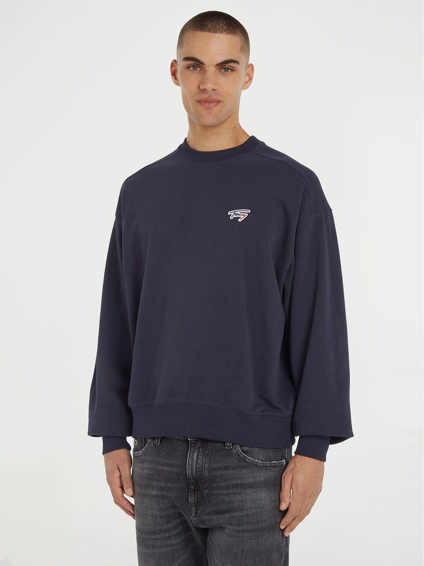 Polerón Boxy Signature Azul Tommy Jeans-0