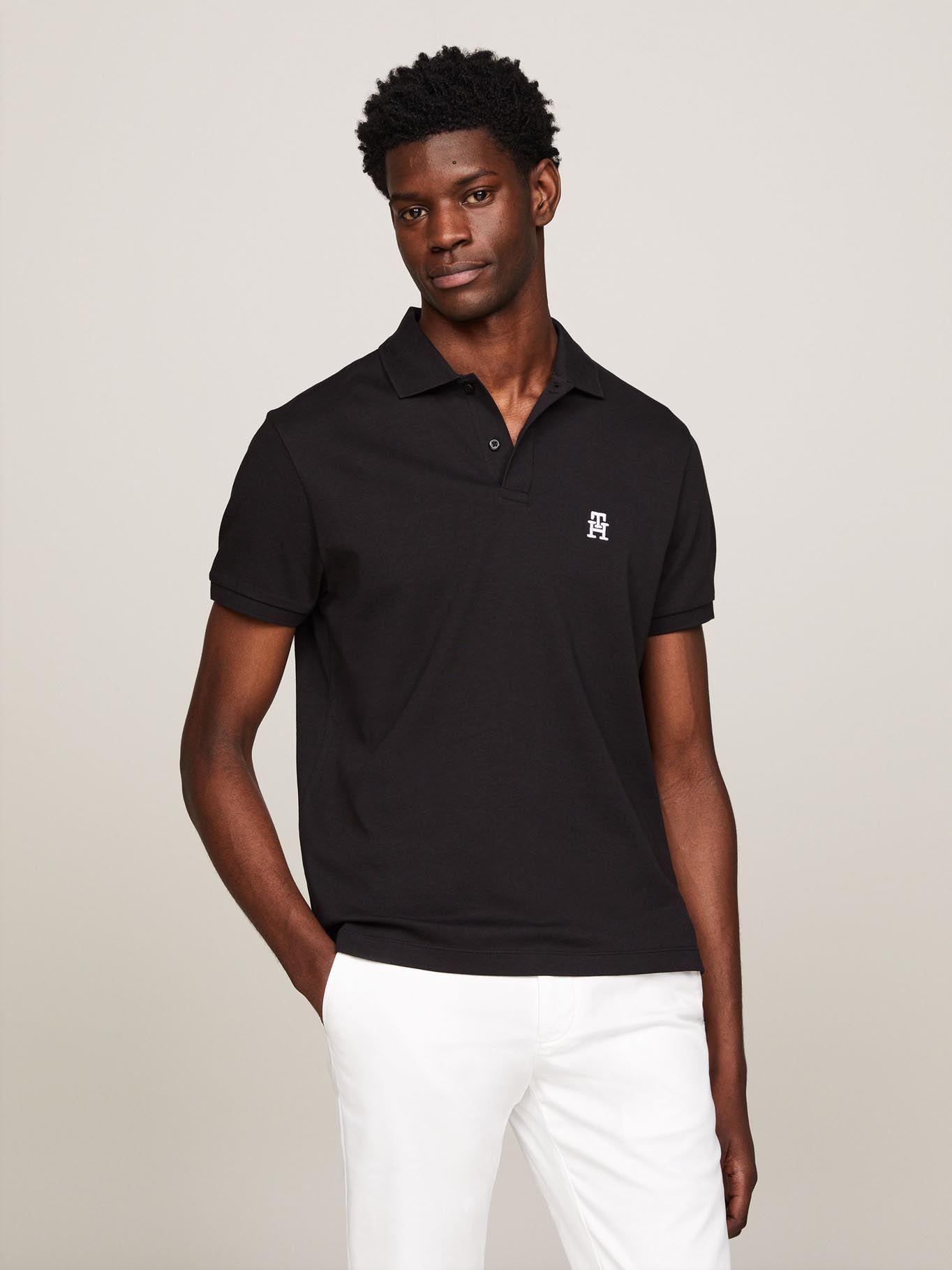 Polo Interlock Monogram Negro Tommy Hilfiger-0