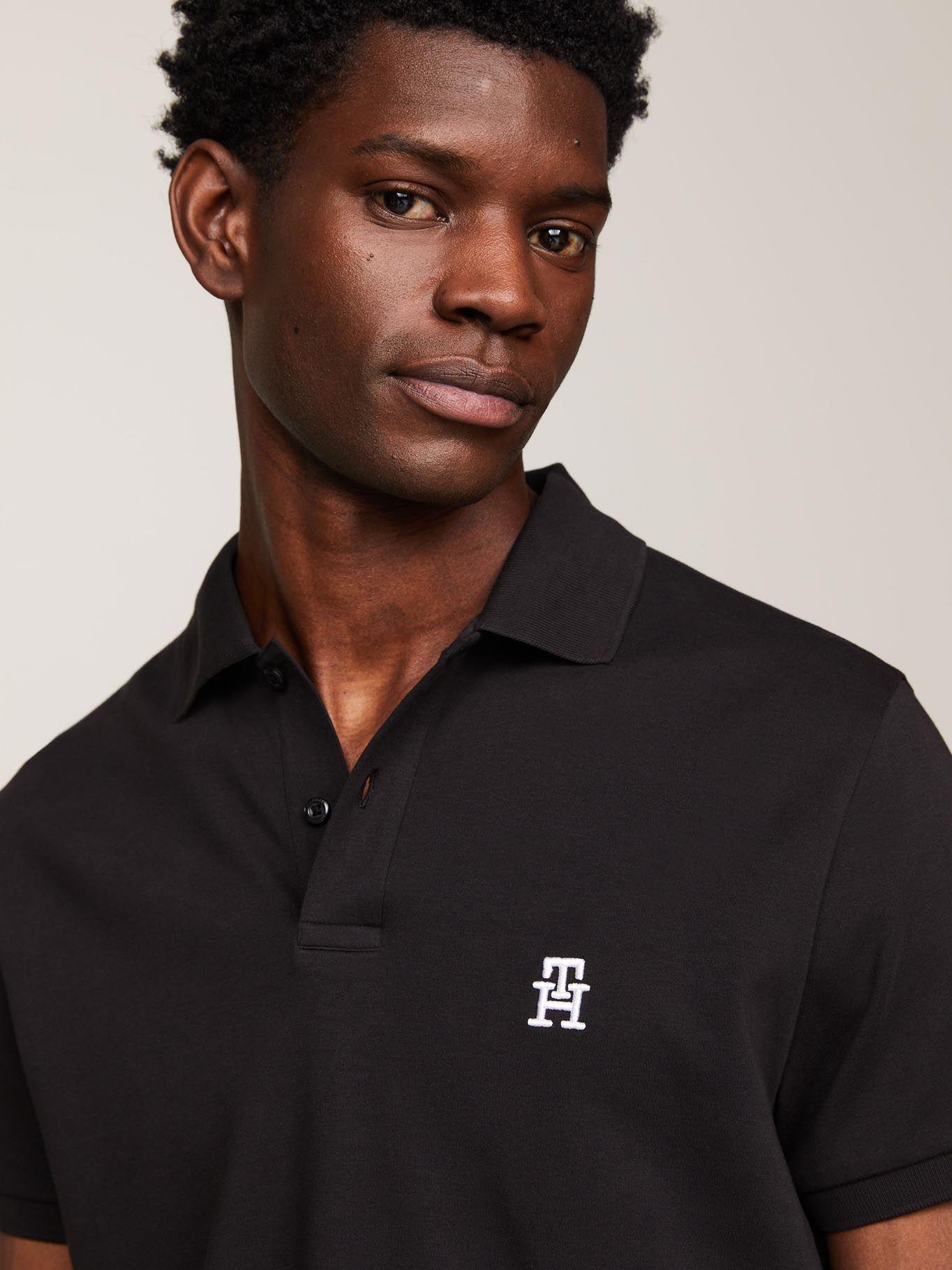 Polo Interlock Monogram Negro Tommy Hilfiger-3