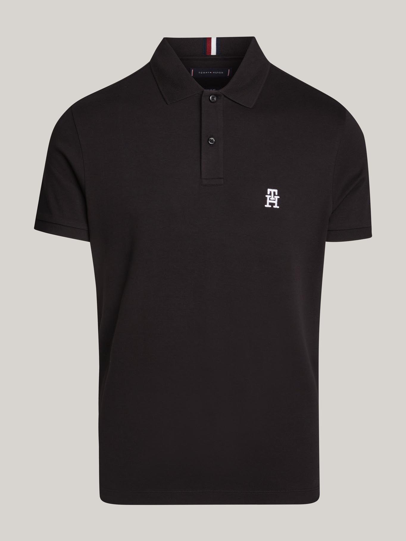 Polo Interlock Monogram Negro Tommy Hilfiger-4