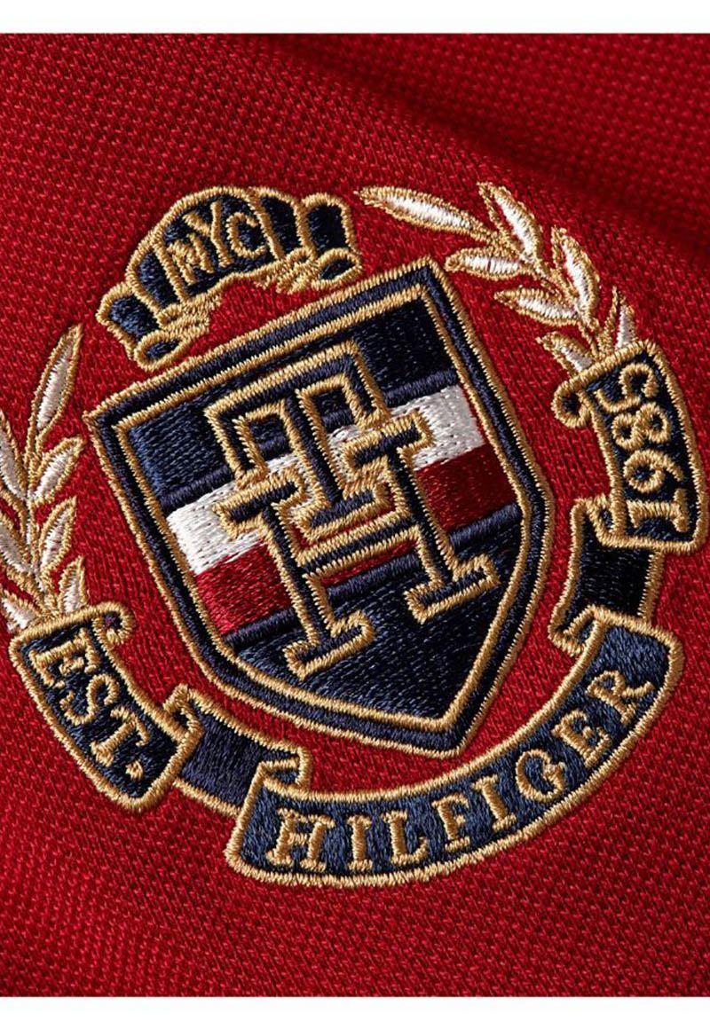 Polo Icon Crest Slim Fit Rojo Tommy Hilfiger-2