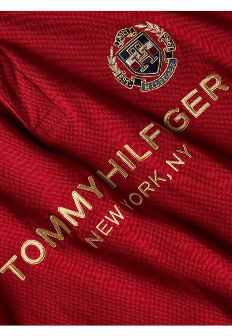 Polo Icon Crest Slim Fit Rojo Tommy Hilfiger-3