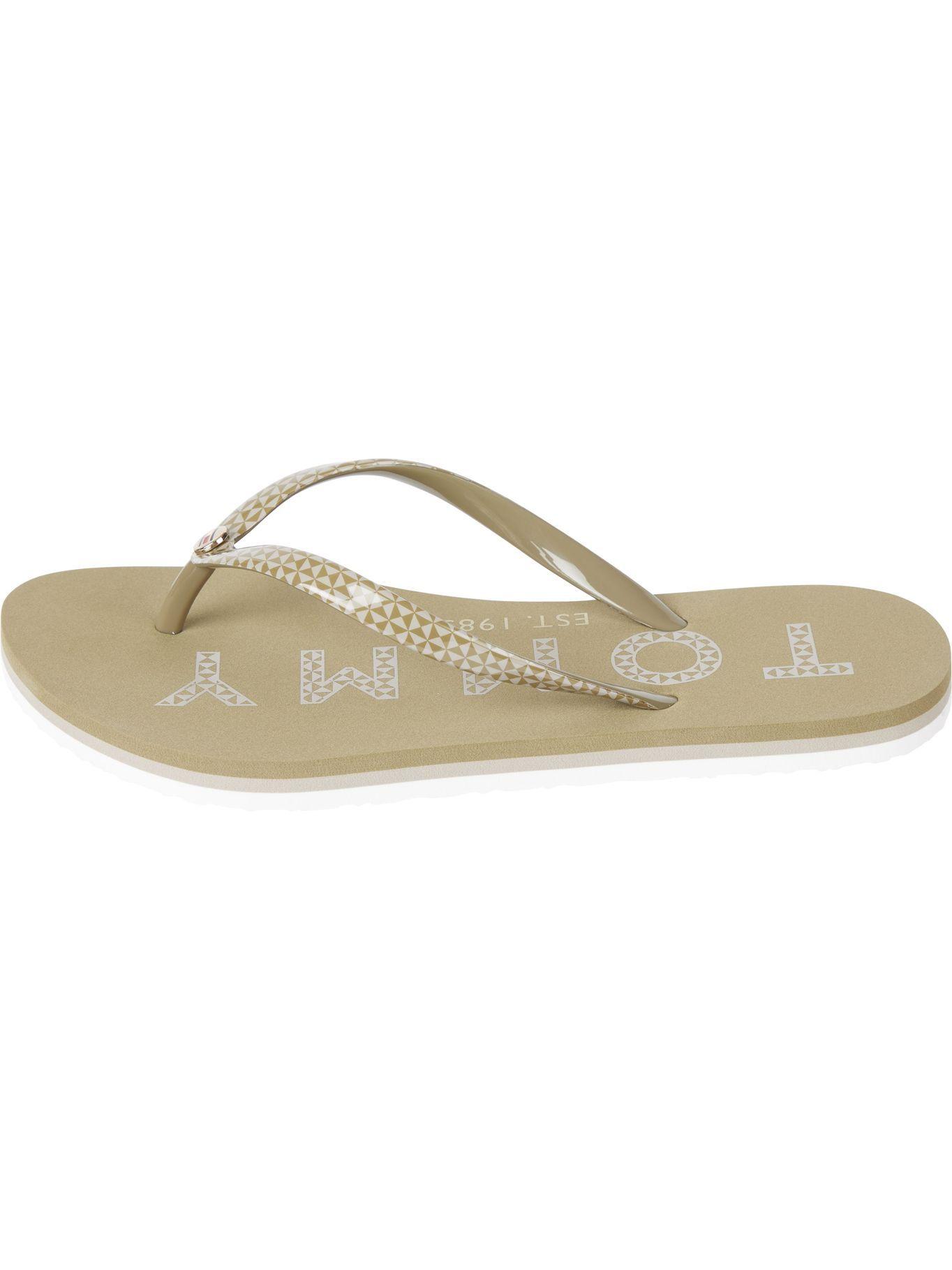 Sandalias Logo Dorado Tommy Hilfiger A2-0