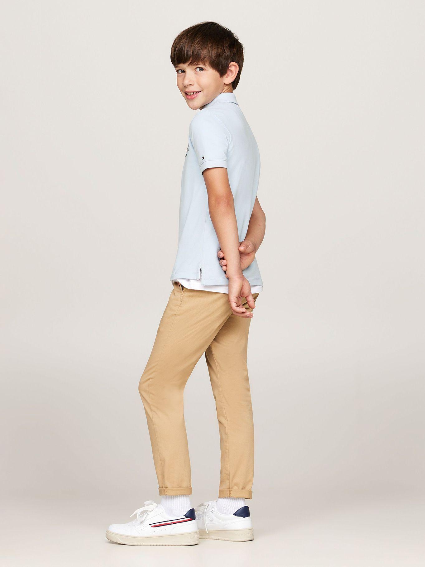Polo Niño Logo Flag Regular Fit Celeste Tommy Hilfiger-2