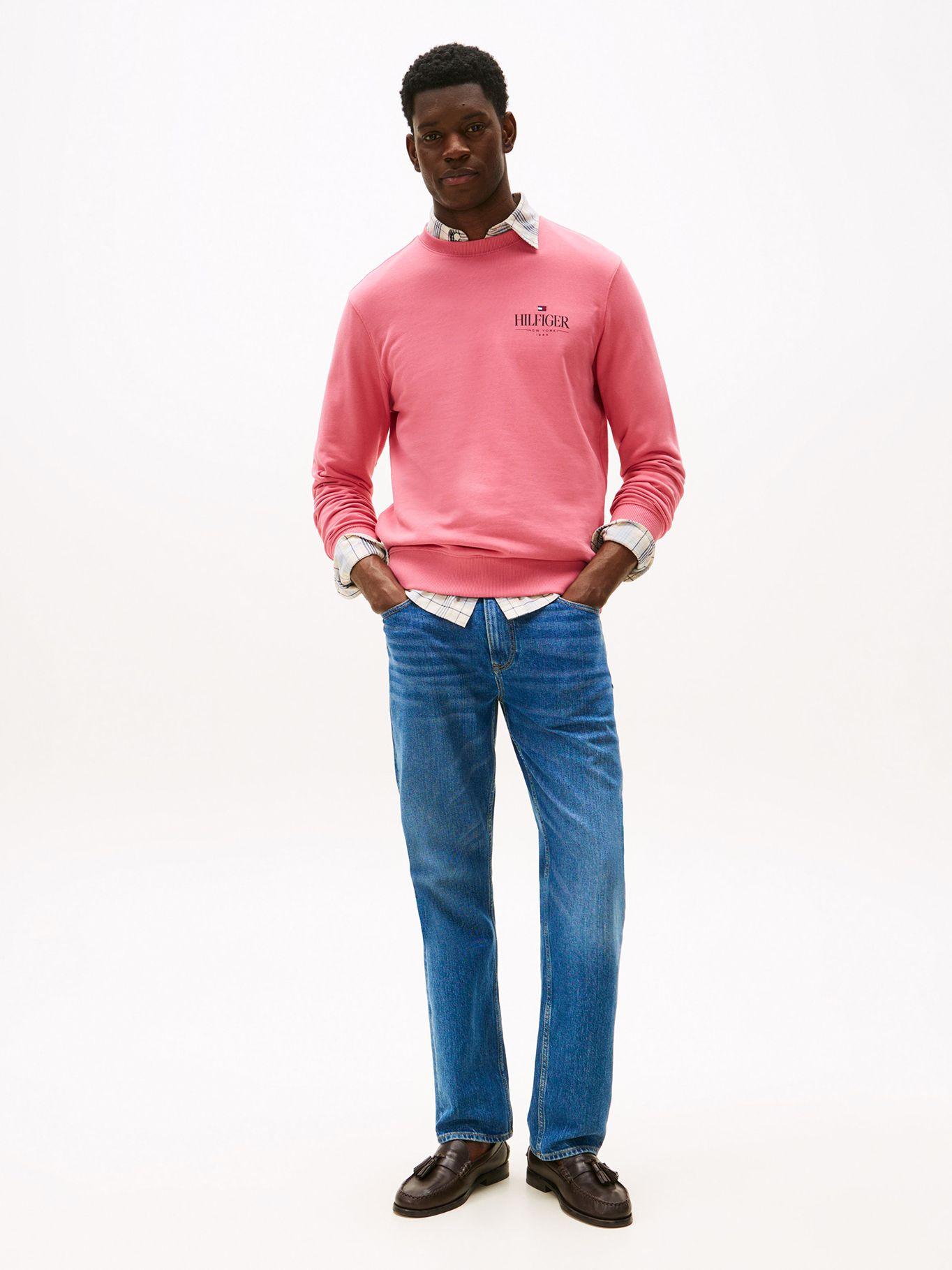 Polerón Stacked Con Logo Rosado THU Tommy Hilfiger-1