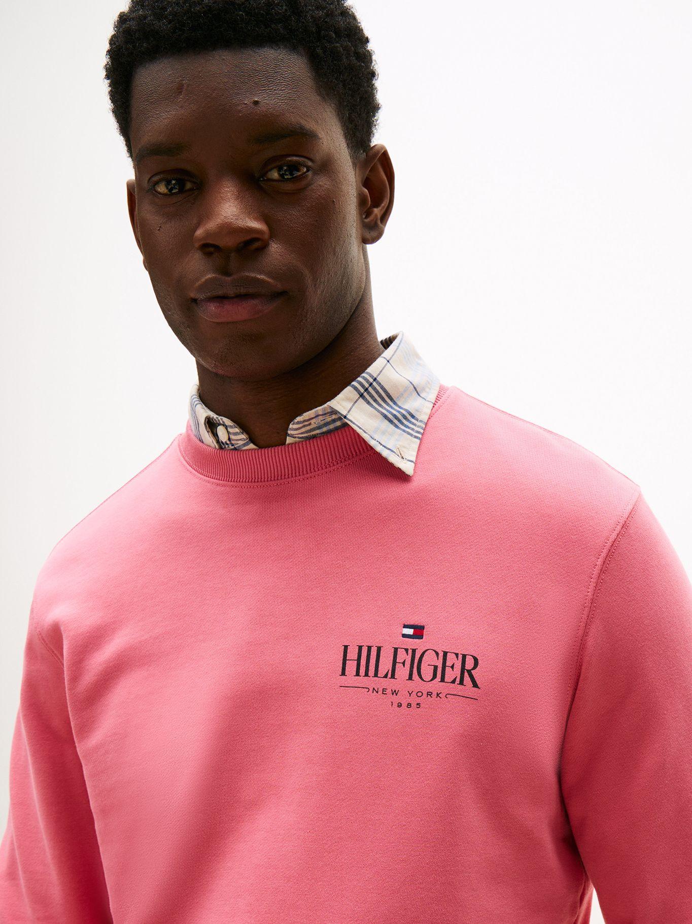 Polerón Stacked Con Logo Rosado THU Tommy Hilfiger-3