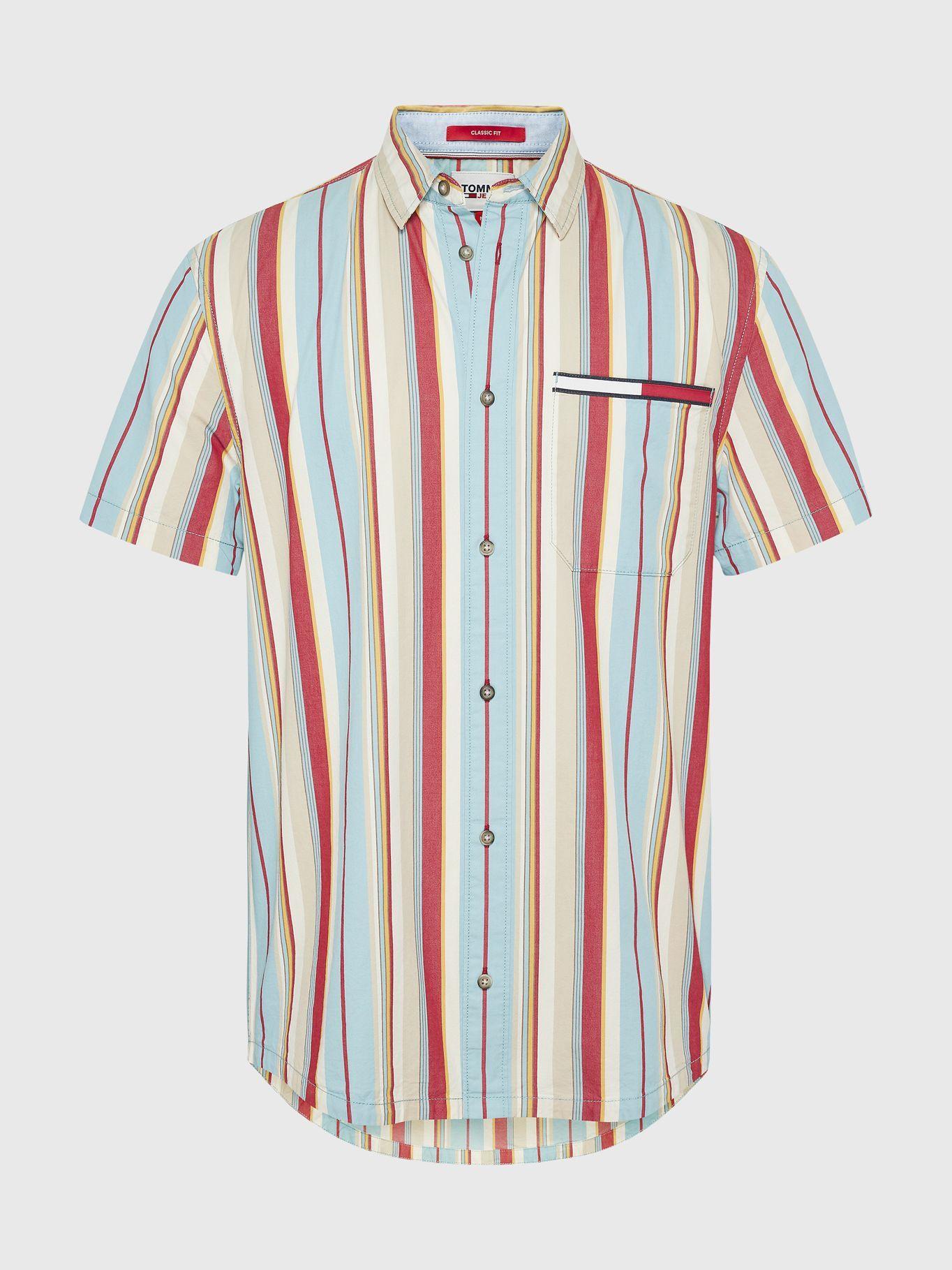 Camisa Efecto Lavado Celeste Tommy Jeans MY2-4