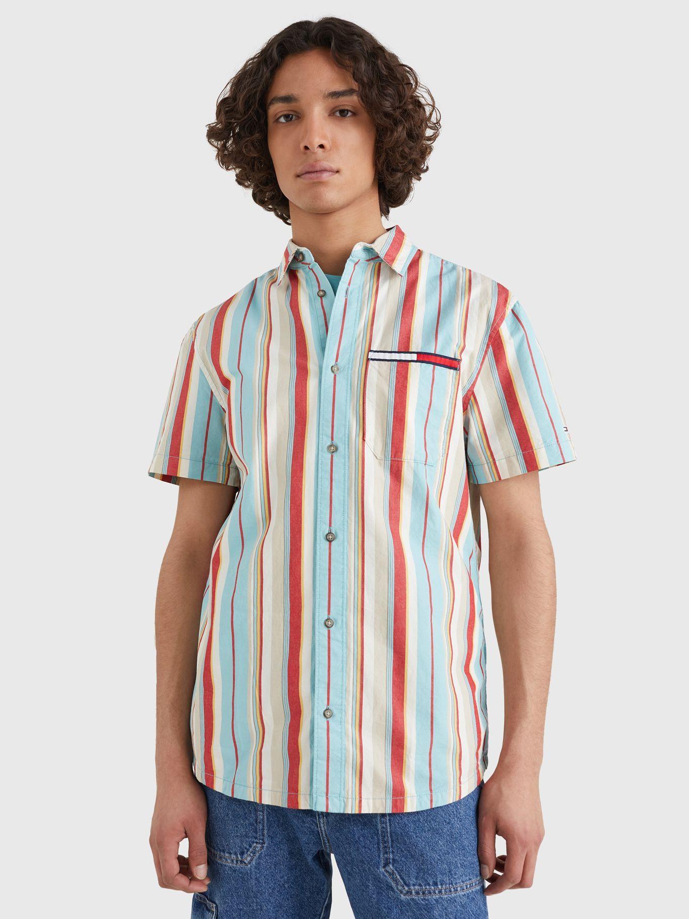 Camisa Efecto Lavado Celeste Tommy Jeans MY2-3