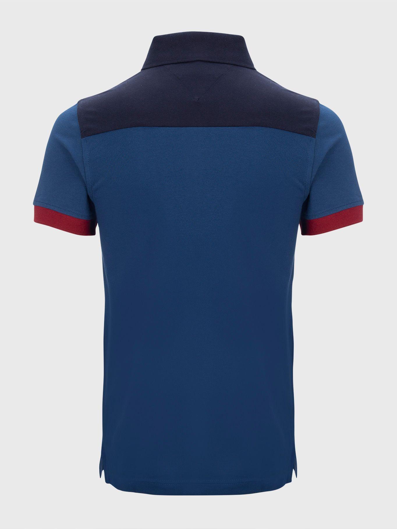 Polo De Algodón Slim Fit Azul Tommy Hilfiger-1
