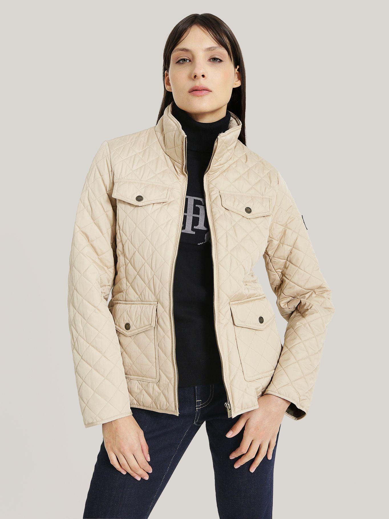 CHAQUETA ACOLCHADA CIERRE BEIGE TOMMY HILFIGER-0