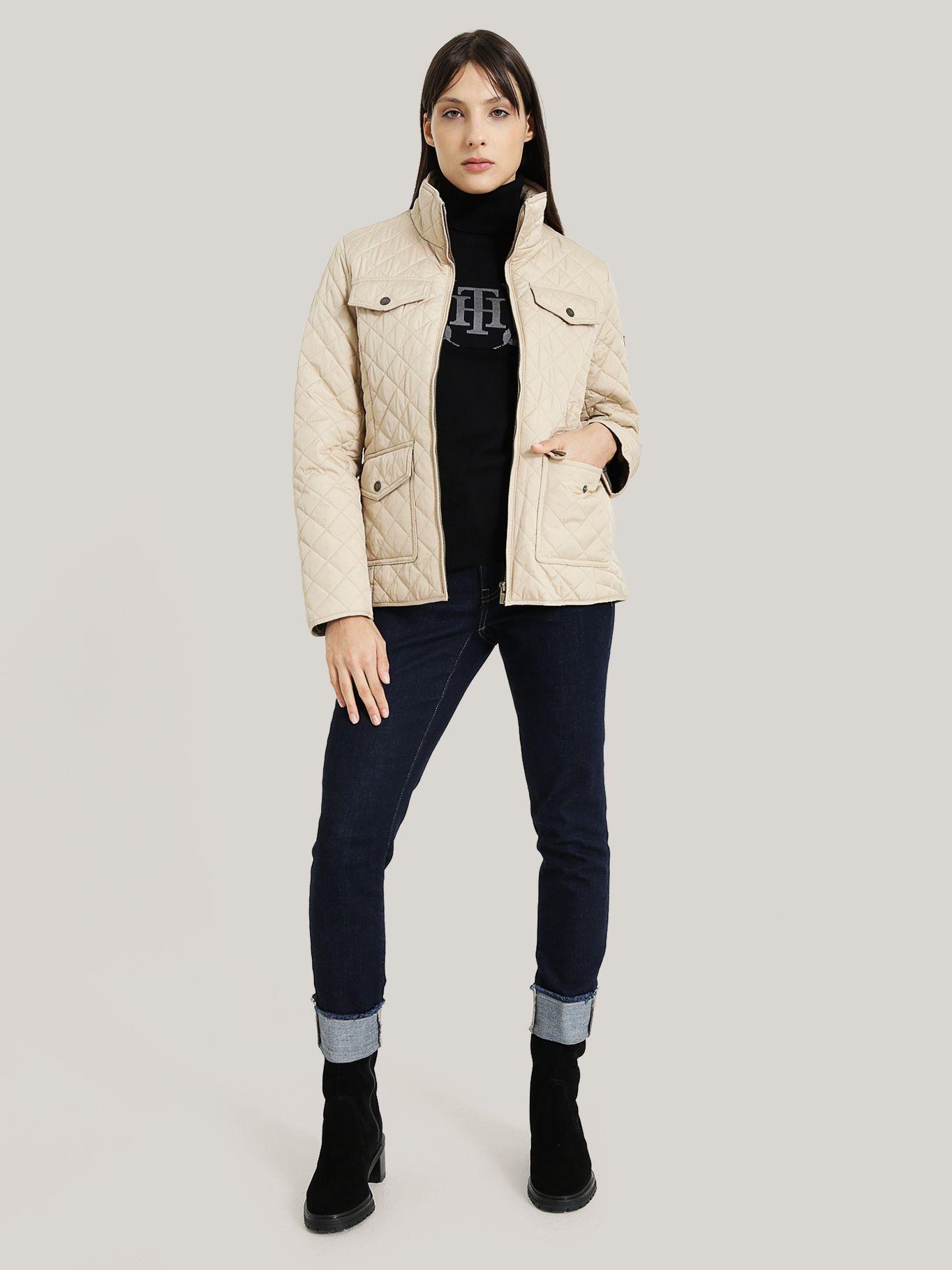 CHAQUETA ACOLCHADA CIERRE BEIGE TOMMY HILFIGER-1