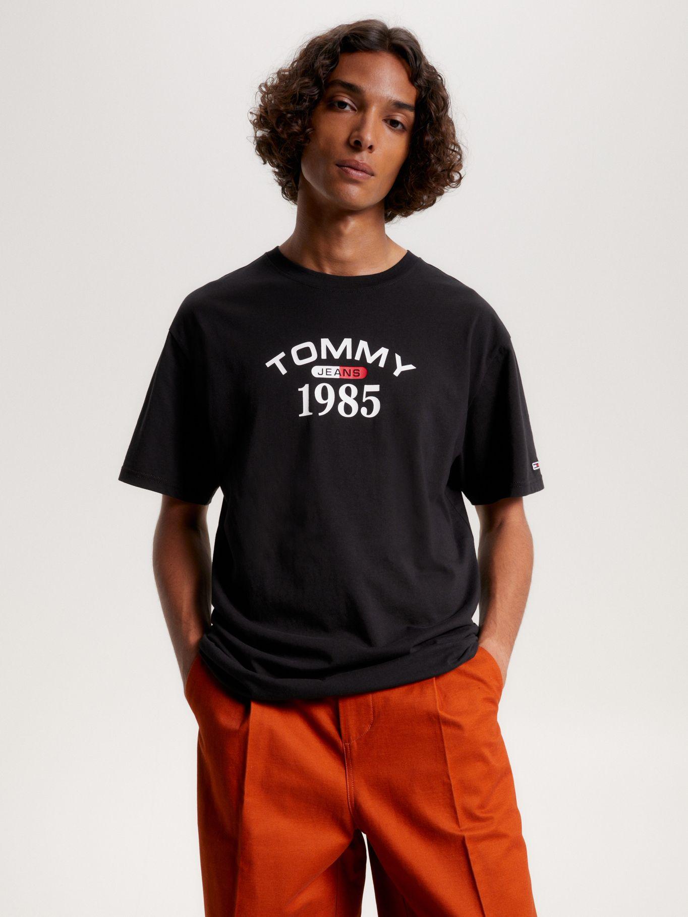 Polera Classic 1985 Curved Negro Tommy Jeans-0