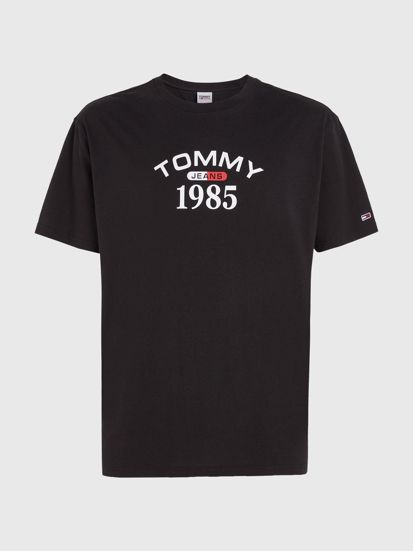Polera Classic 1985 Curved Negro Tommy Jeans-4
