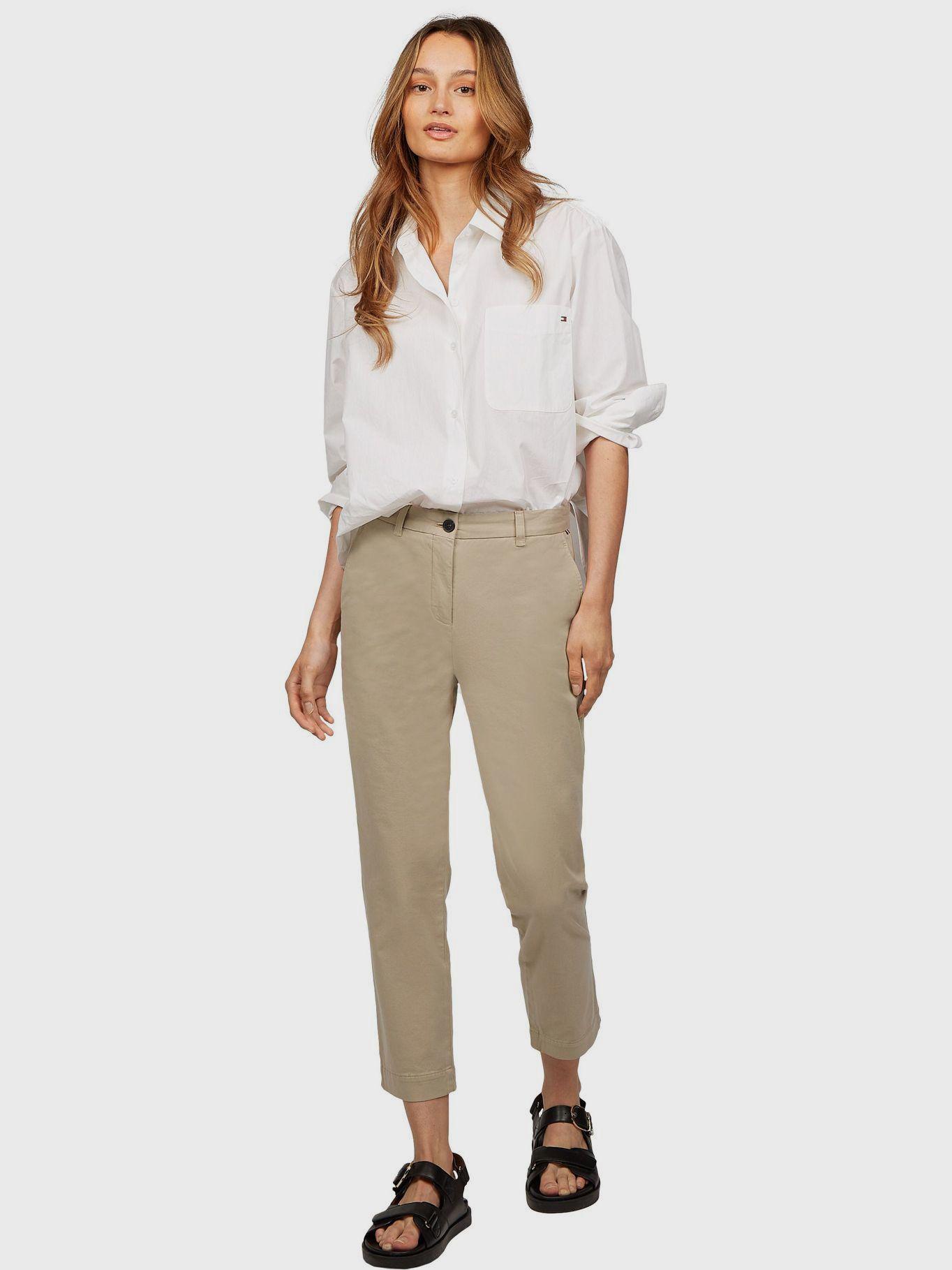 Pantalón Chino Slim Fit Beige Tommy Hilfiger-0