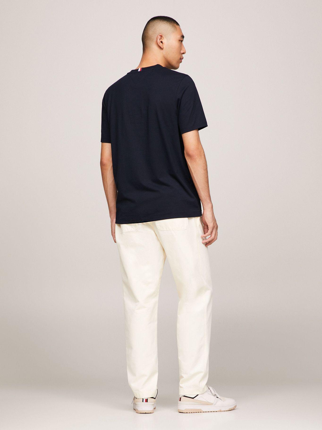 Polera Con Script Logo Azul Tommy Hilfiger-2