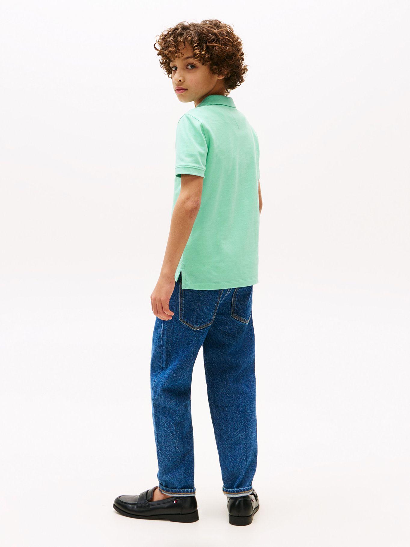 Polo De Niño Logo Flag Essential Verde Tommy Hilfiger-2