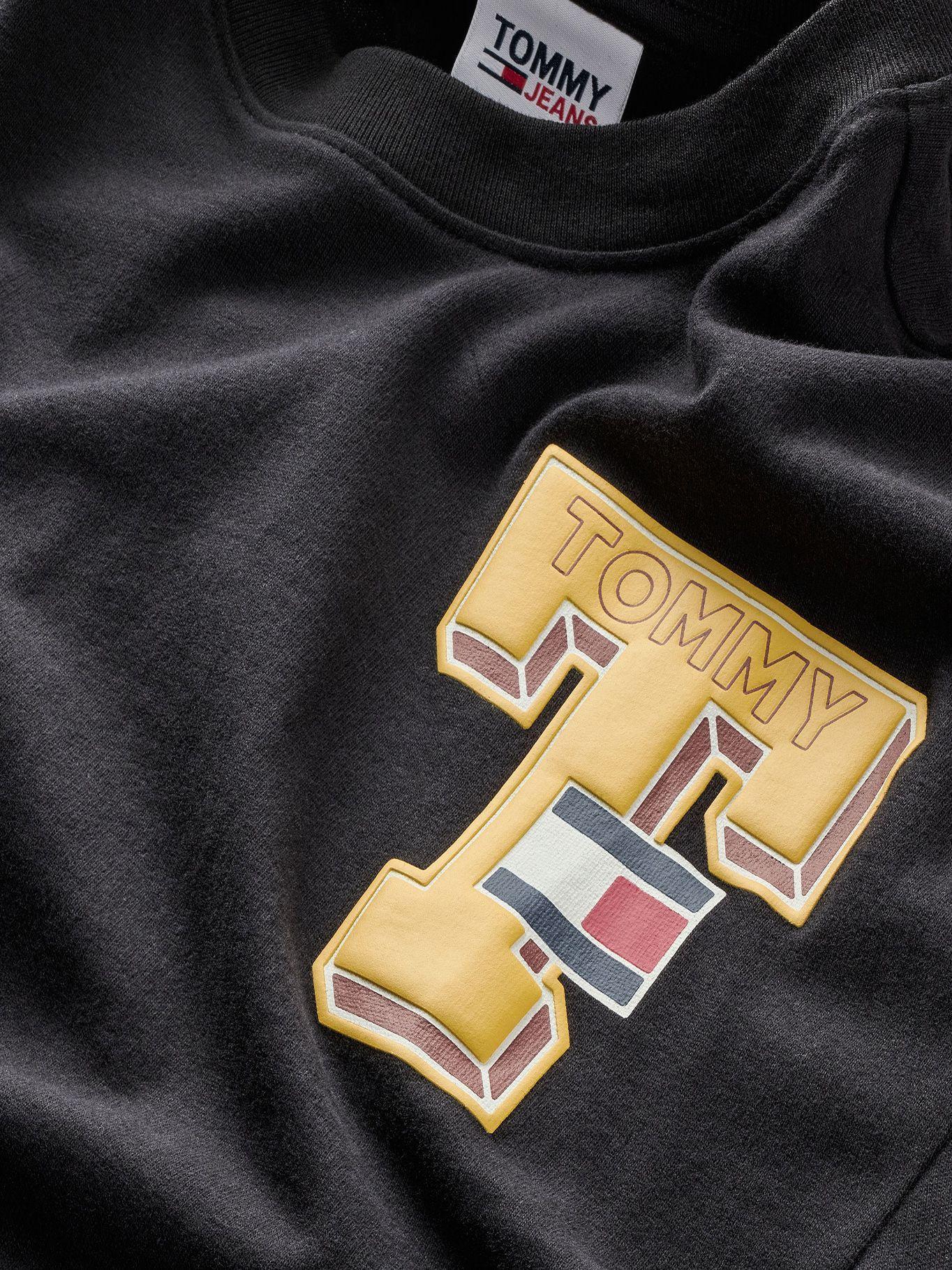 Polera Relaxed Crop Collegiate  Negro Tommy Jeans-2