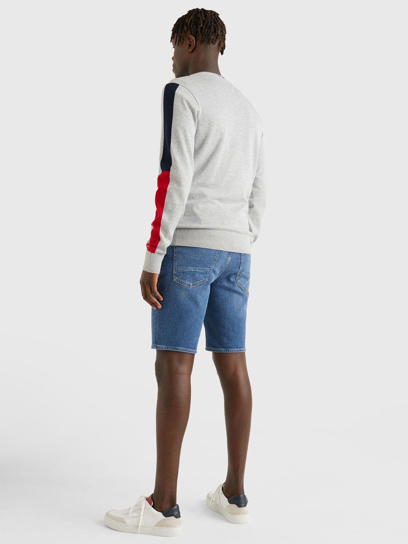 Sweater Mangas Color Block Gris Tommy Hilfiger-2