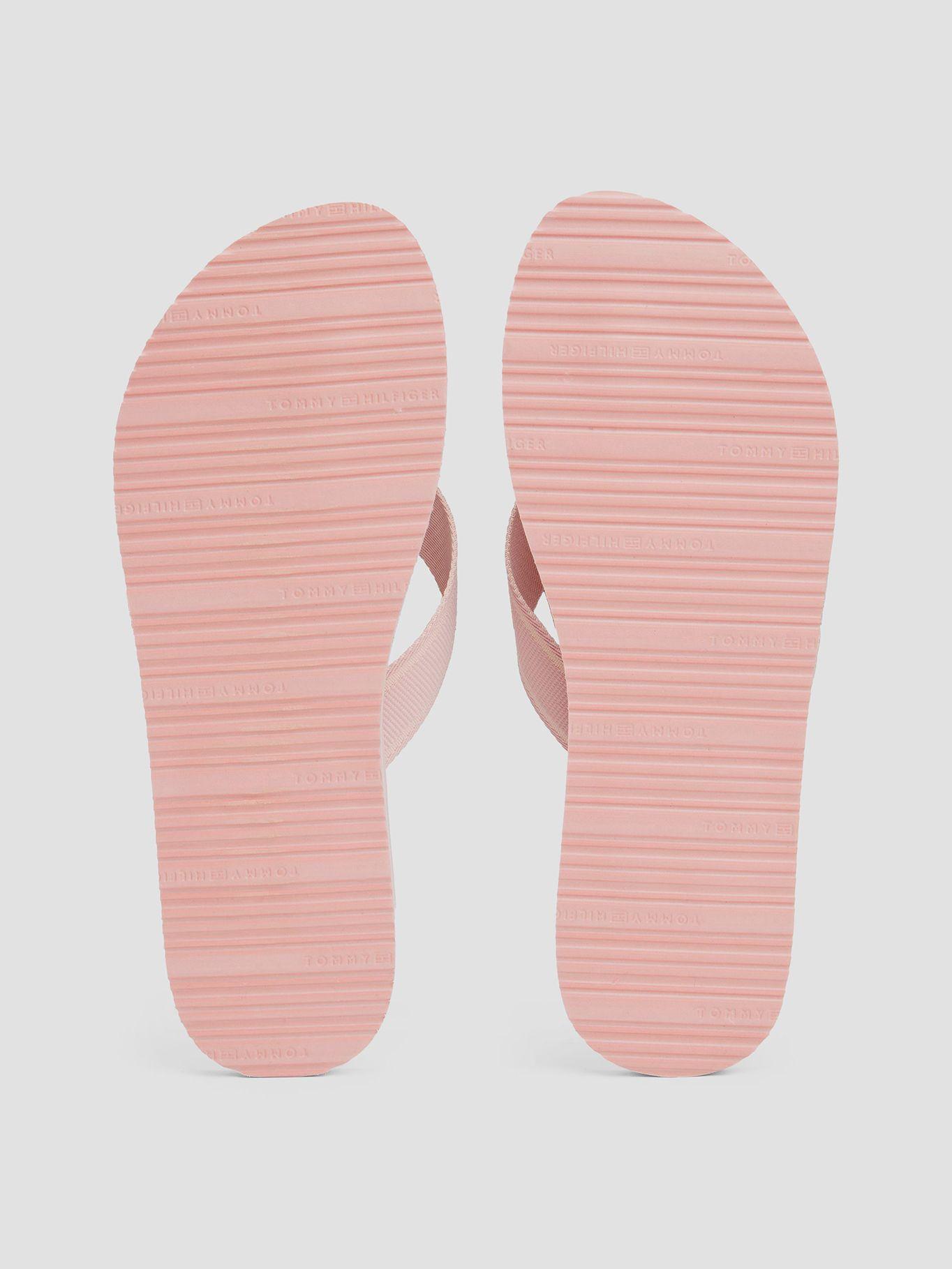 Sandalias Con Logo Y Rayas Rosado Tommy Hilfiger-3