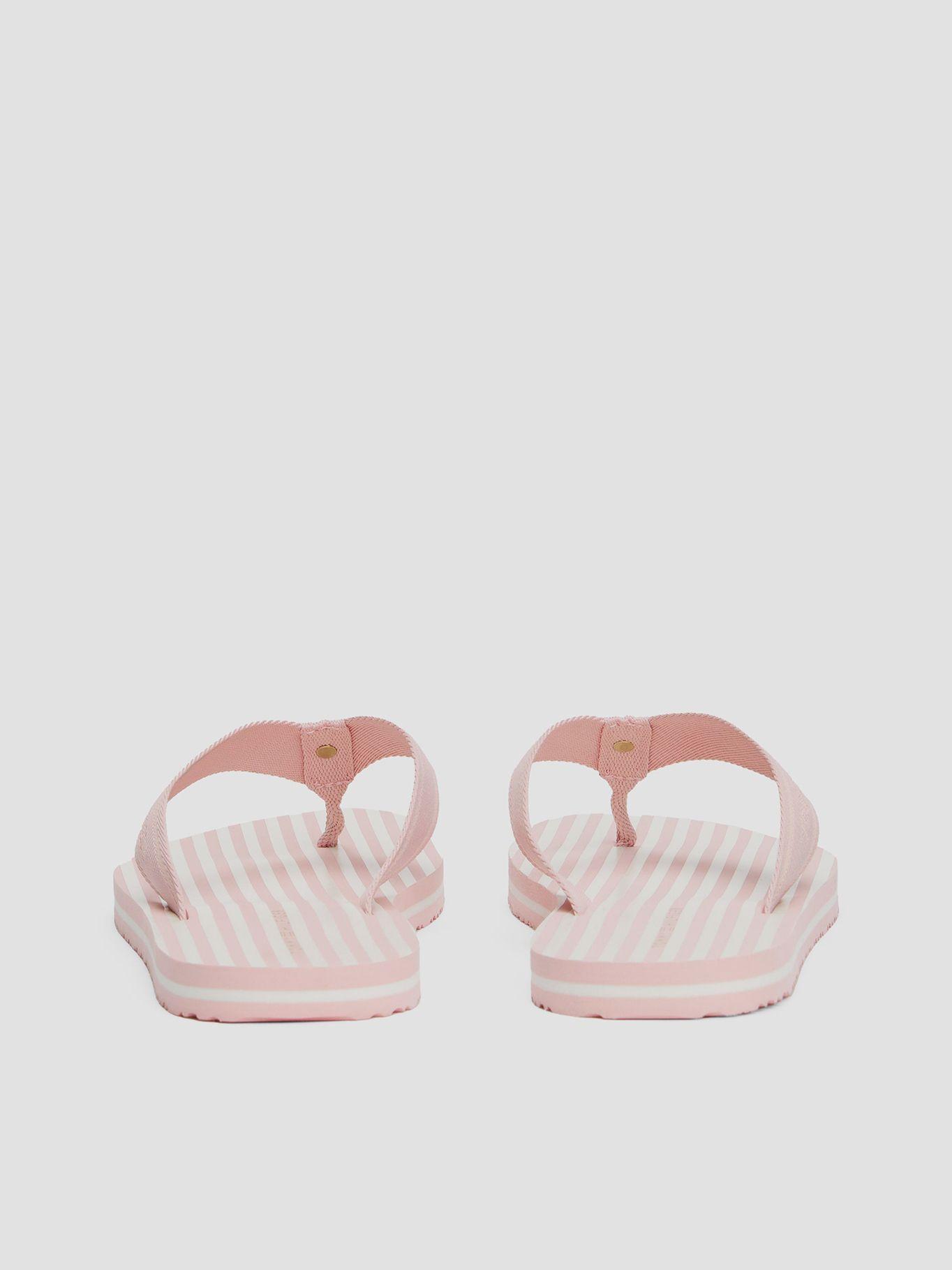 Sandalias Con Logo Y Rayas Rosado Tommy Hilfiger-7