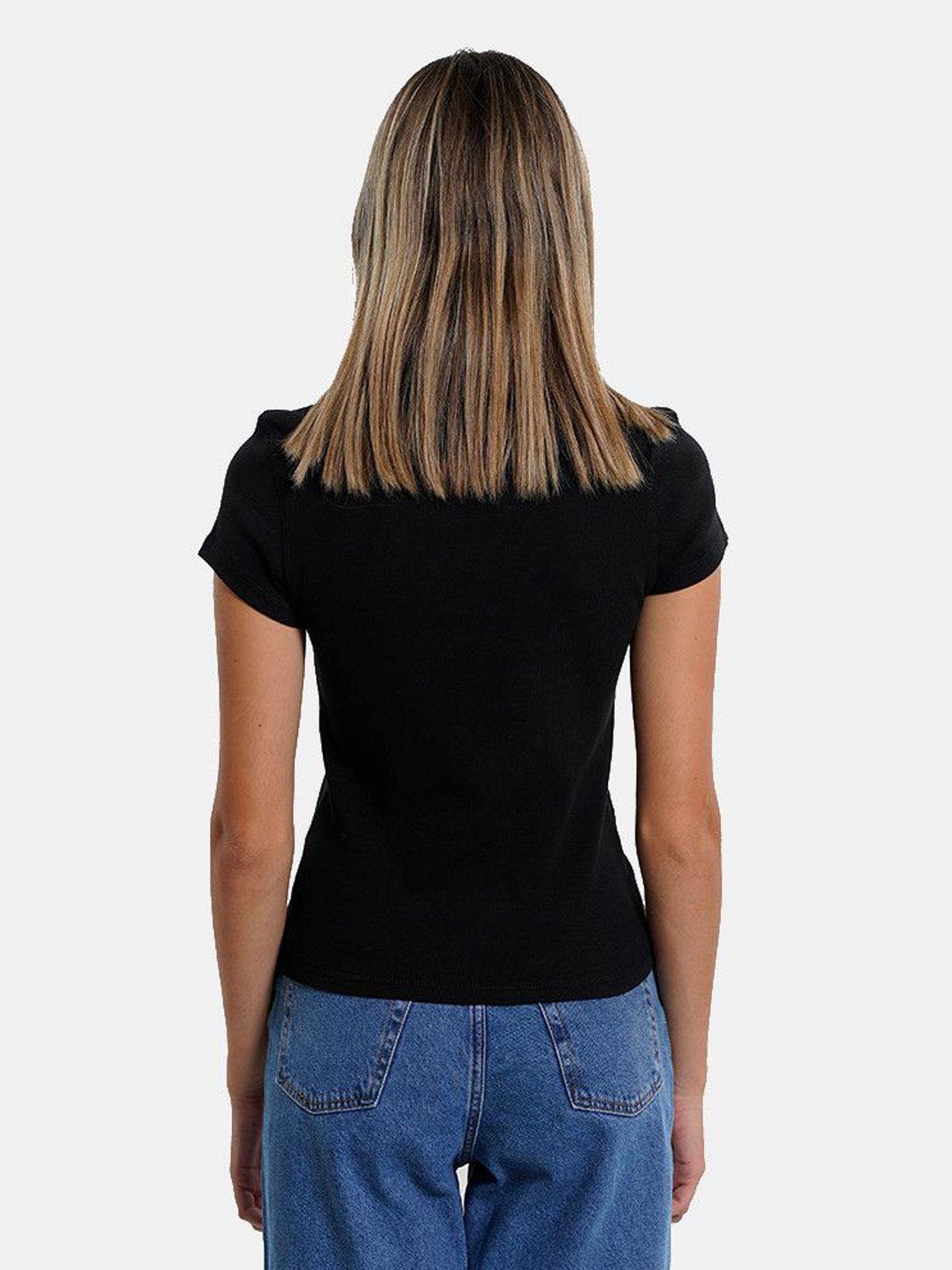 Polera Baby Center Badge Negro Tommy Jeans-1