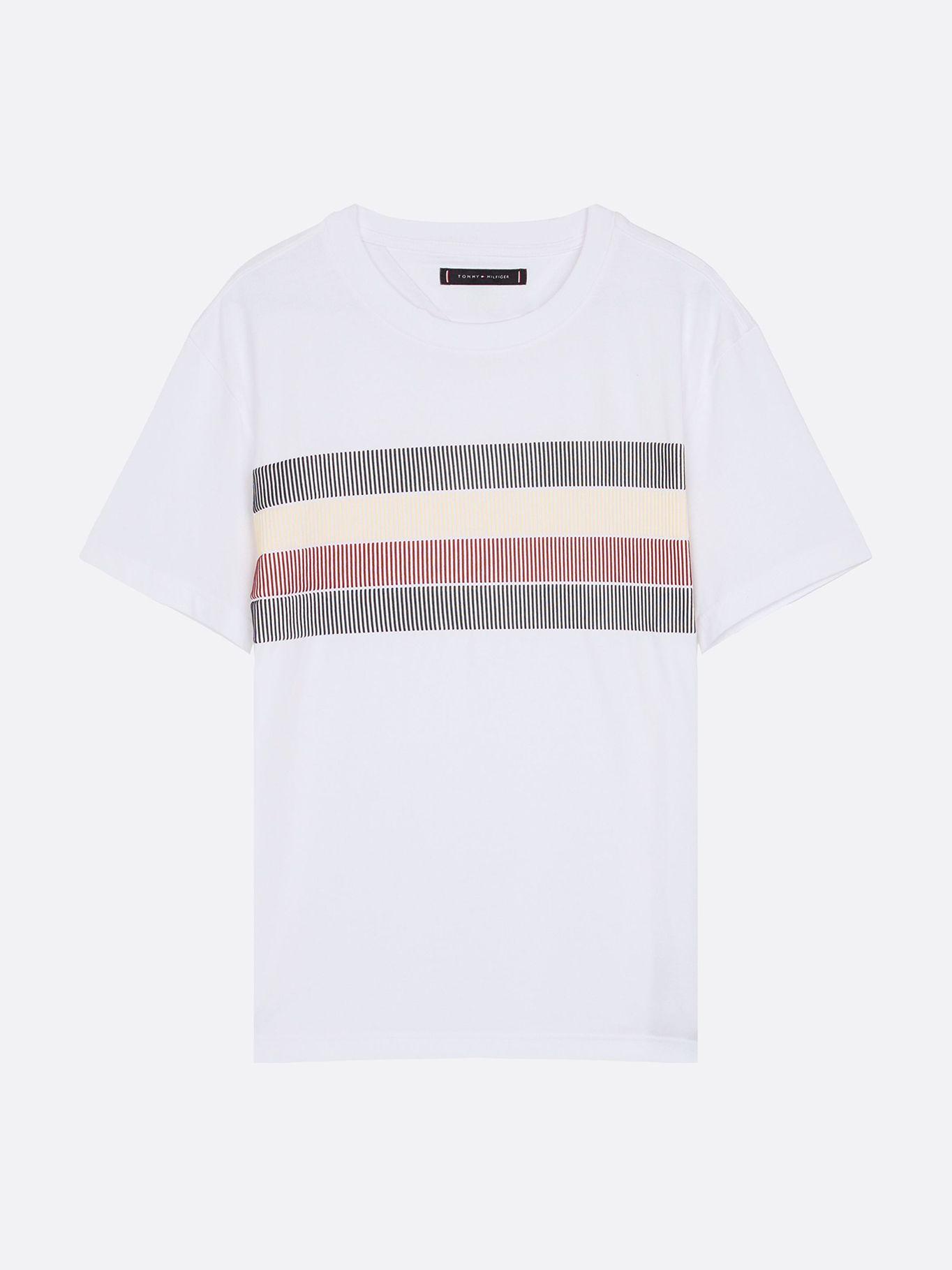 Polera Shadow Global Stripe Blanco Tommy Hilfiger-4