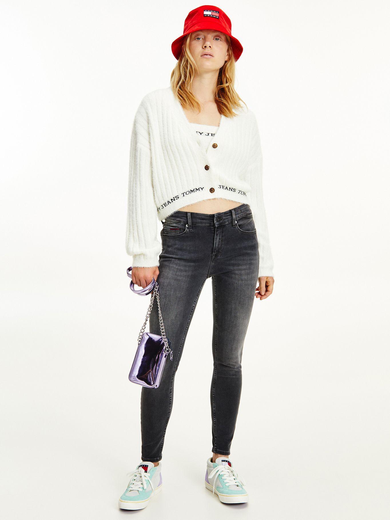 Cárdigan Cropped Texturizado Blanco Tommy Hilfiger-0