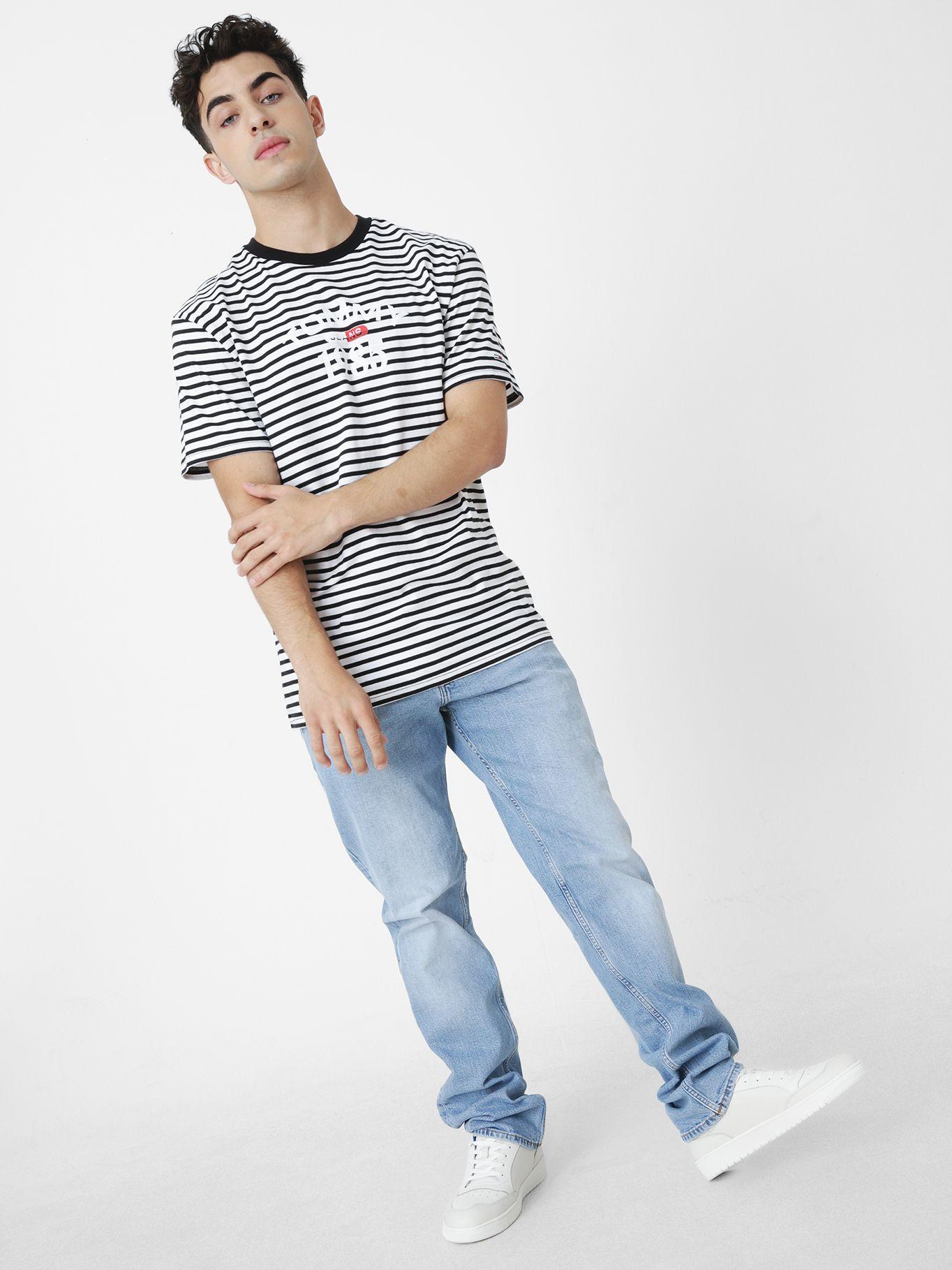Polera Classic Graphic Stripe Negro Tommy Jeans-2