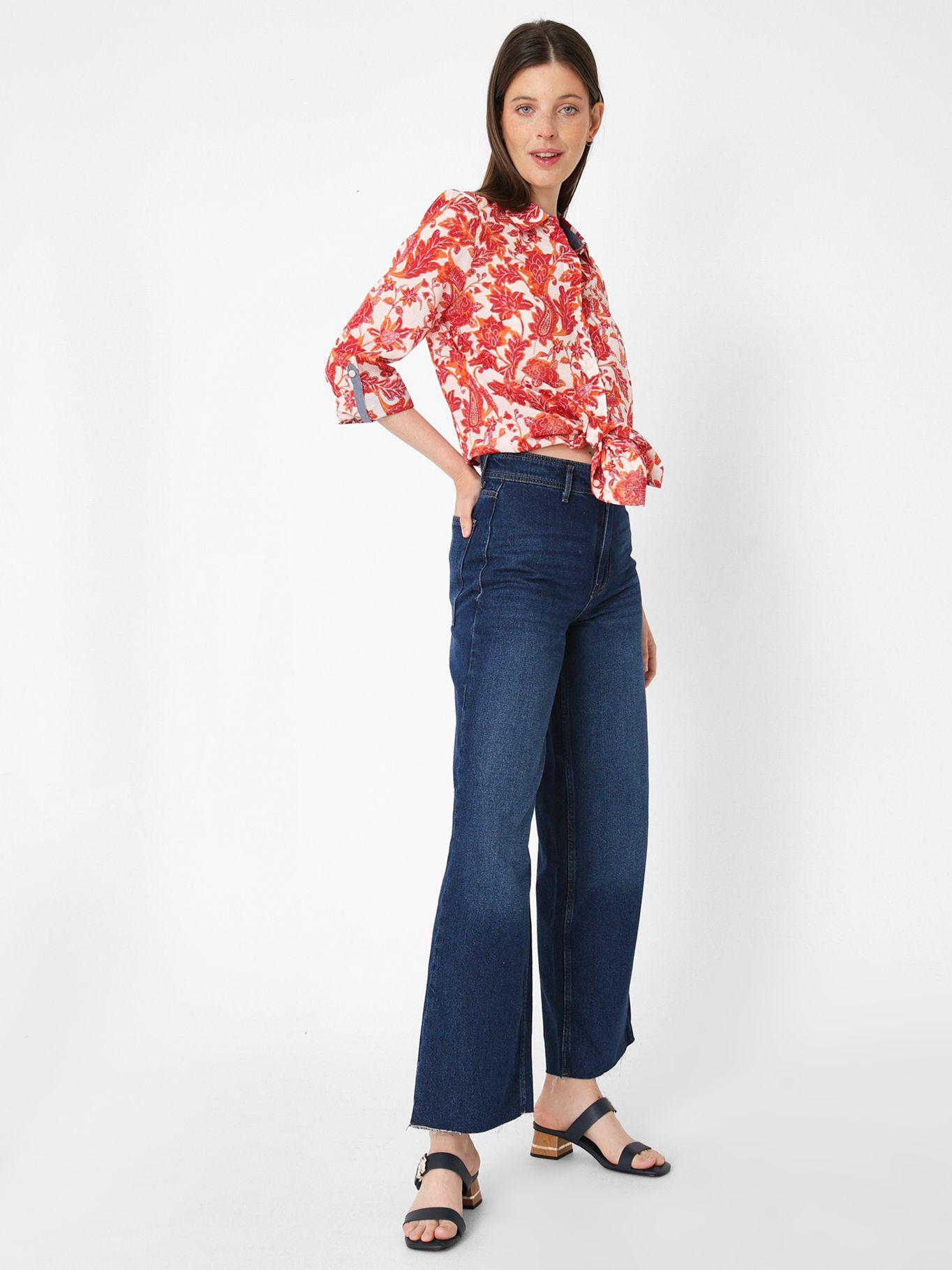 Camisa Diseño Floral Rojo Tommy Hilfiger-1