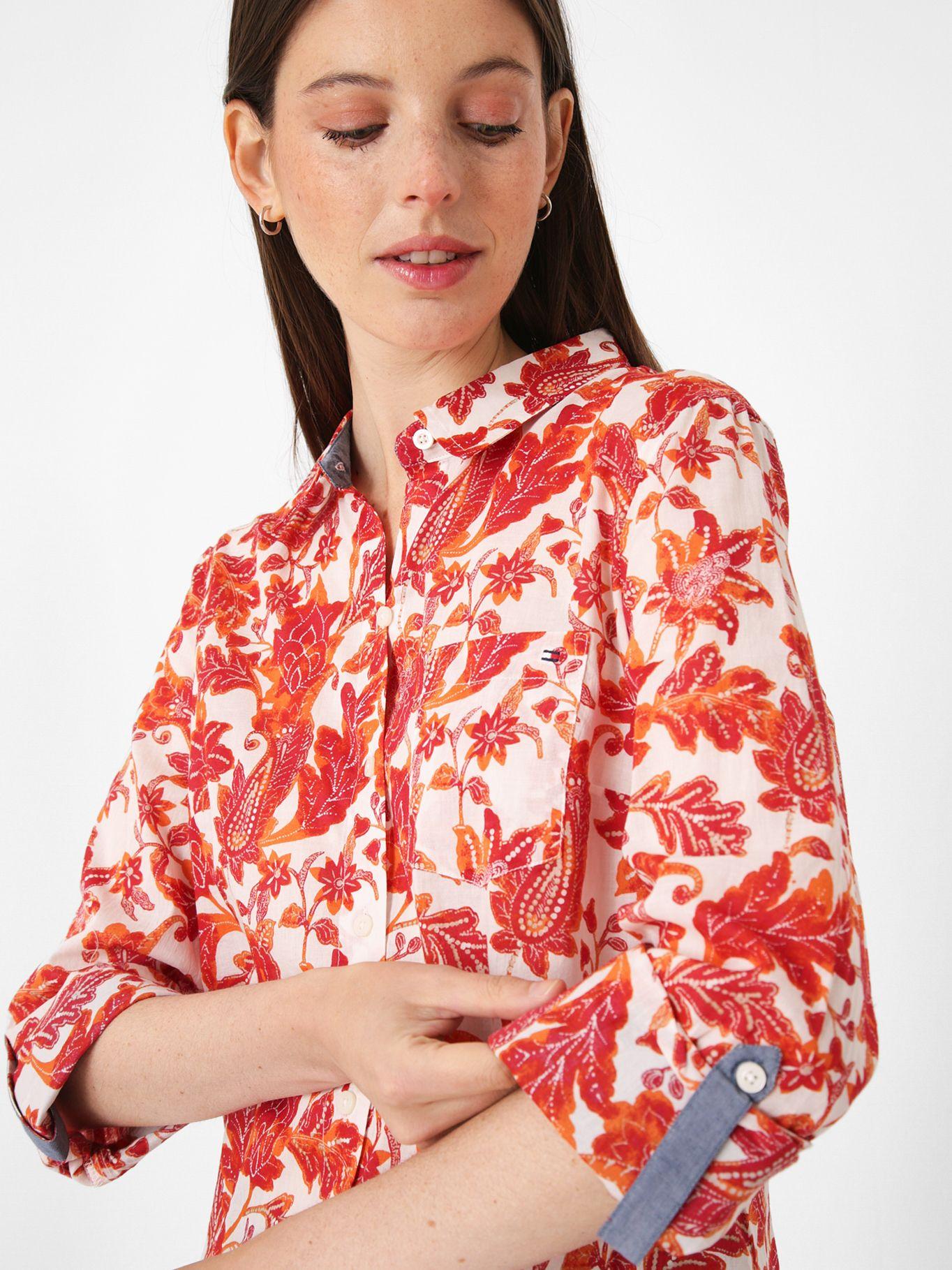 Camisa Diseño Floral Rojo Tommy Hilfiger-3