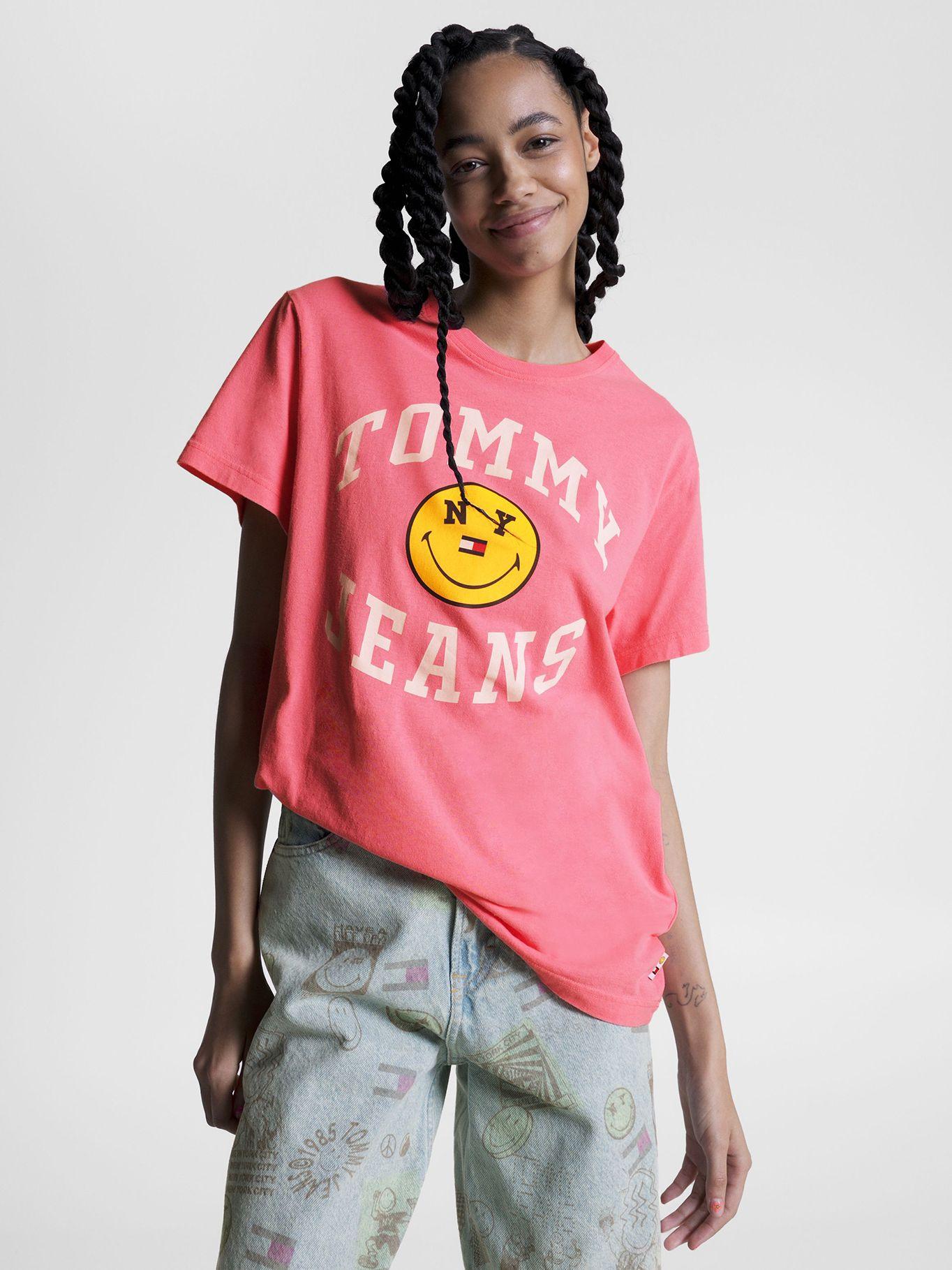 Polera Tommy Jeans X Smiley® Rosado Tommy Jeans-0