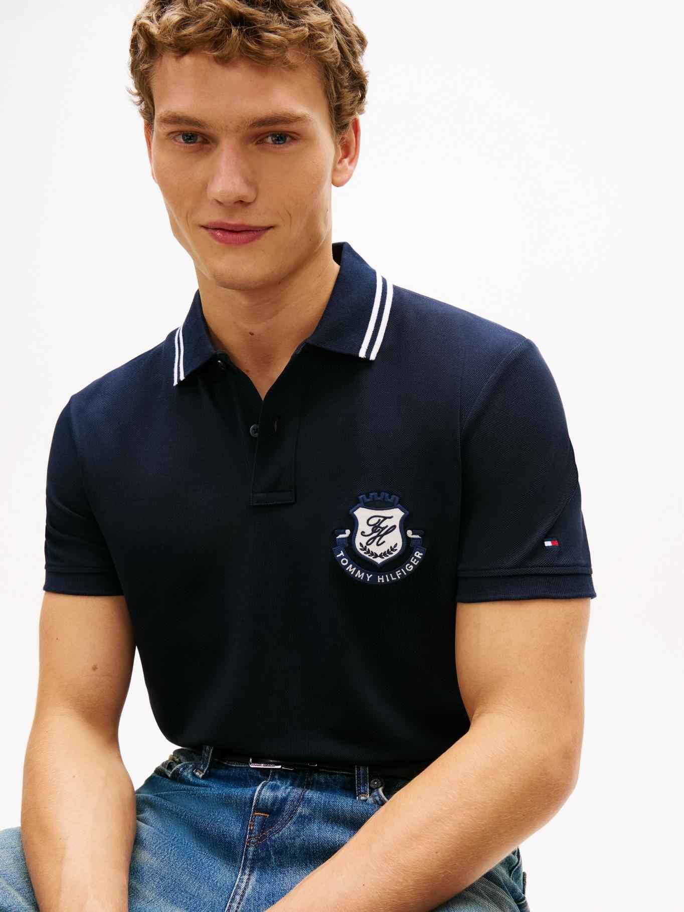 Polo Con Logo De Escudo Regular Fit-3