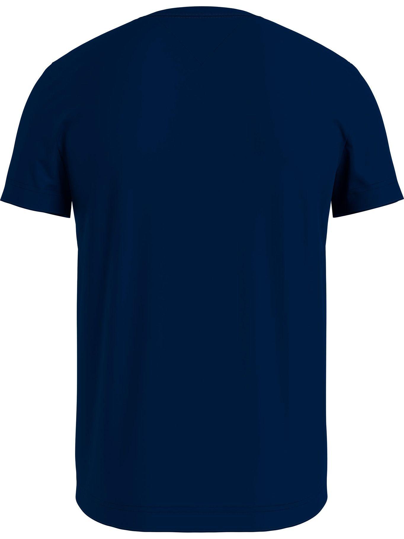 Polera Vertical Logo Azul Tommy Hilfiger A2-1