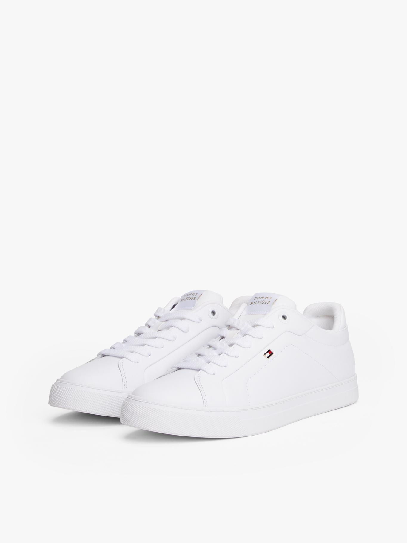 Zapatillas En Cuero Icon Court Blanco Tommy Hilfiger-0