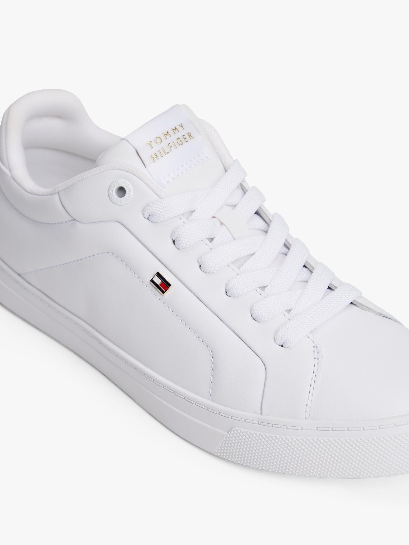 Zapatillas En Cuero Icon Court Blanco Tommy Hilfiger-7