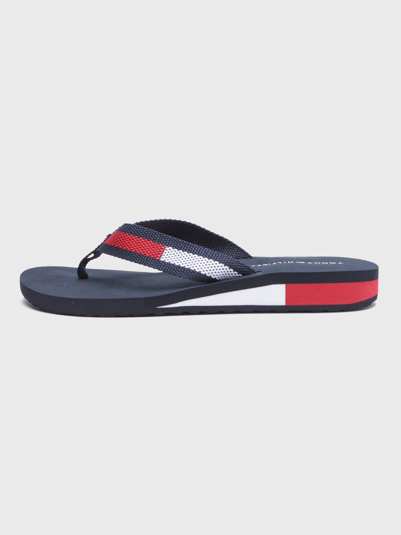 Sandalias De Playa Tj Logo Azul Tommy Hilfiger-4