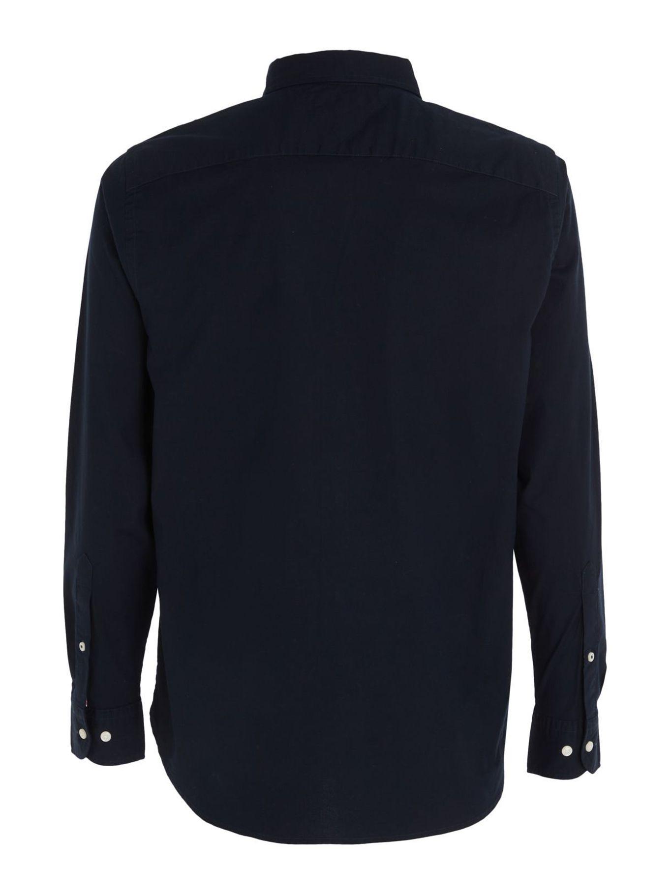 Camisa Classic Flex Con Logo Azul Tommy Hilfiger-4