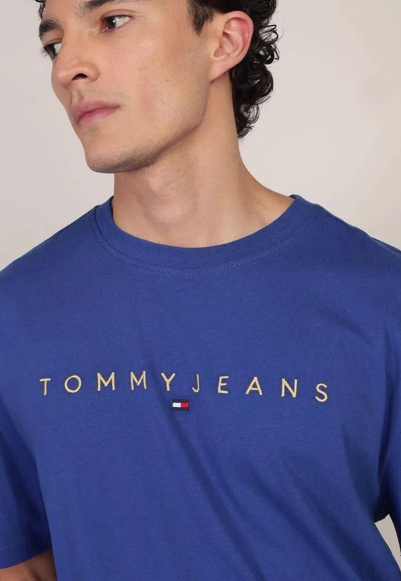 Polera Regular Fit Con Logo-Bordado Azul Tommy Jeans-4