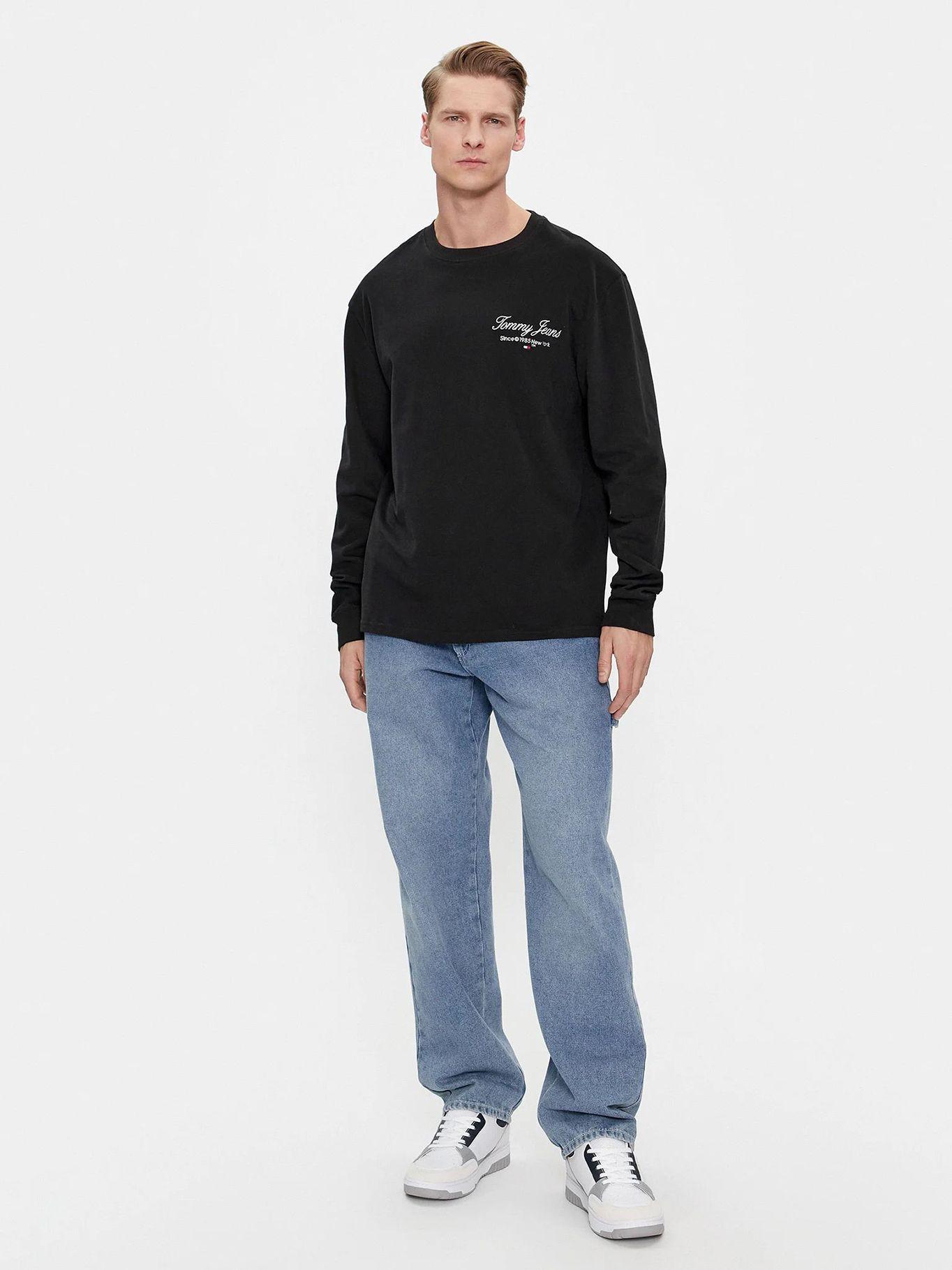 POLERA REGULAR FIT LUXE LOGO NEGRO TOMMY JEANS-1