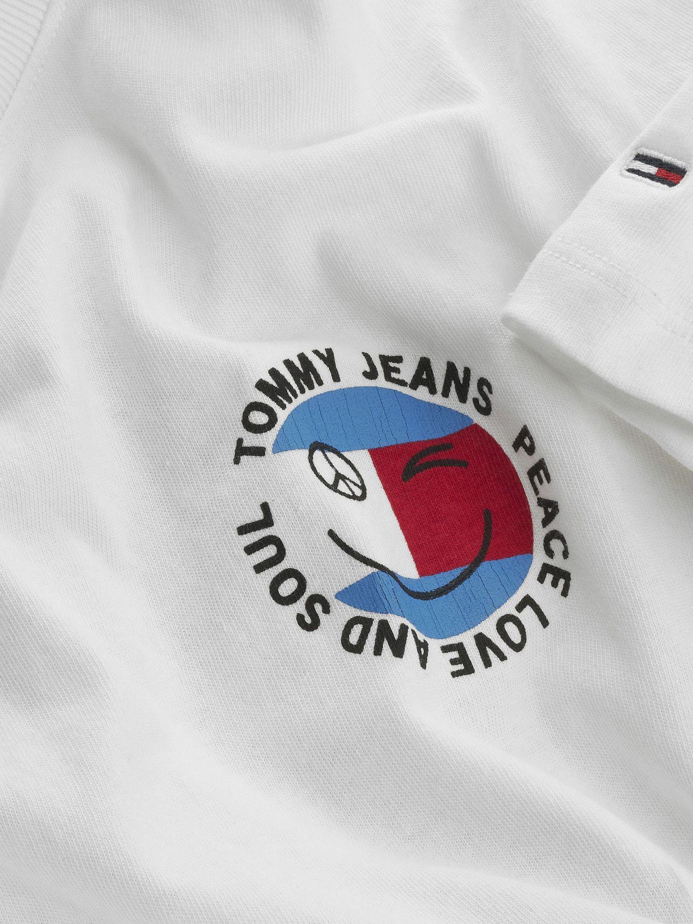 Polera Crop Logo Smiley Blanco Tommy Jeans F2-3