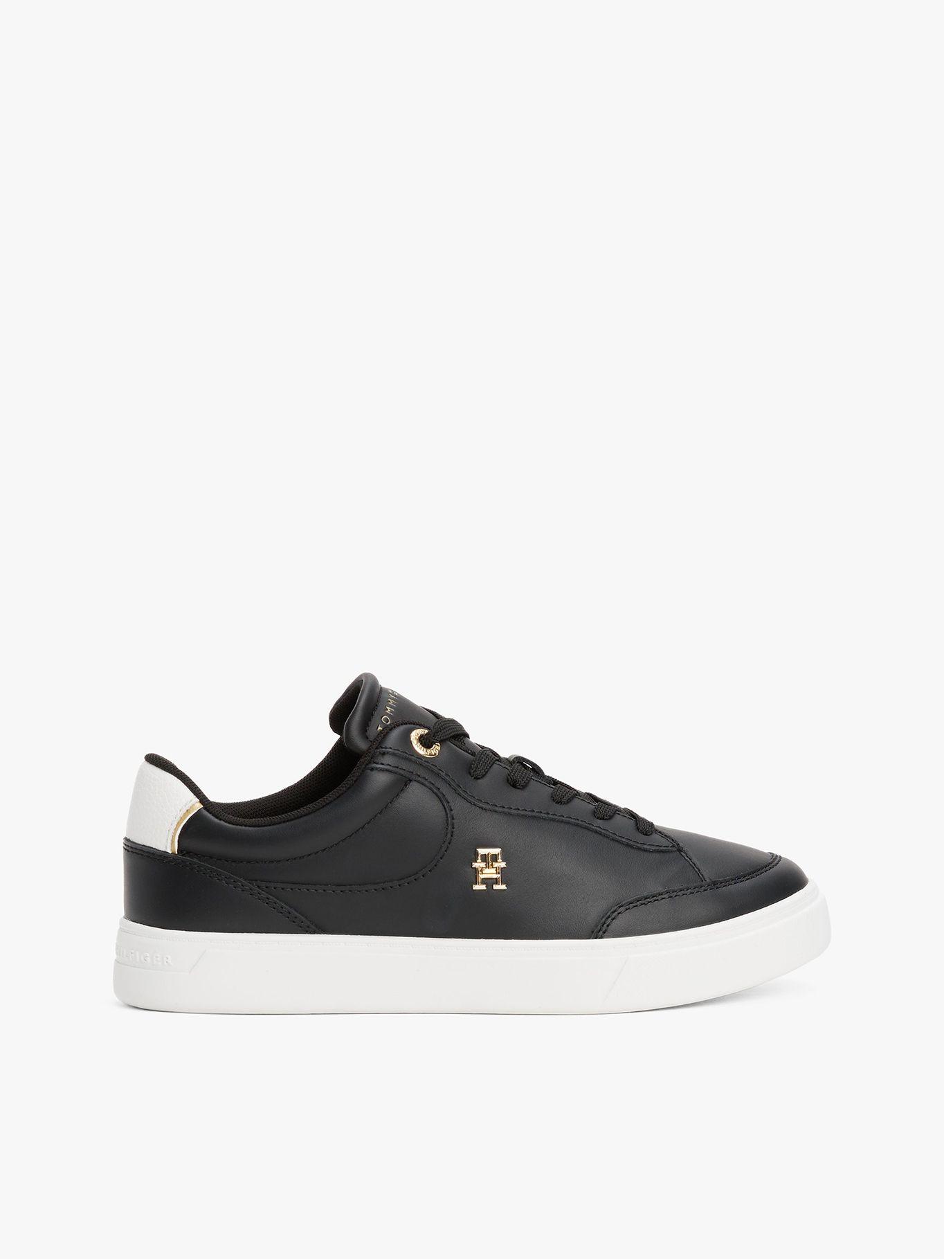 Zapatillas Essential Chic De Cuero Negro Tommy Hilfiger-4