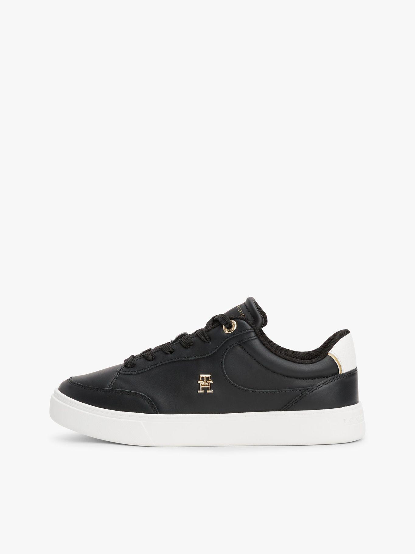 Zapatillas Essential Chic De Cuero Negro Tommy Hilfiger-5