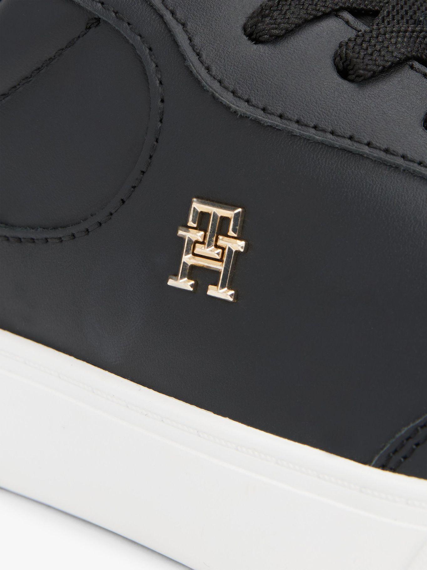 Zapatillas Essential Chic De Cuero Negro Tommy Hilfiger-6