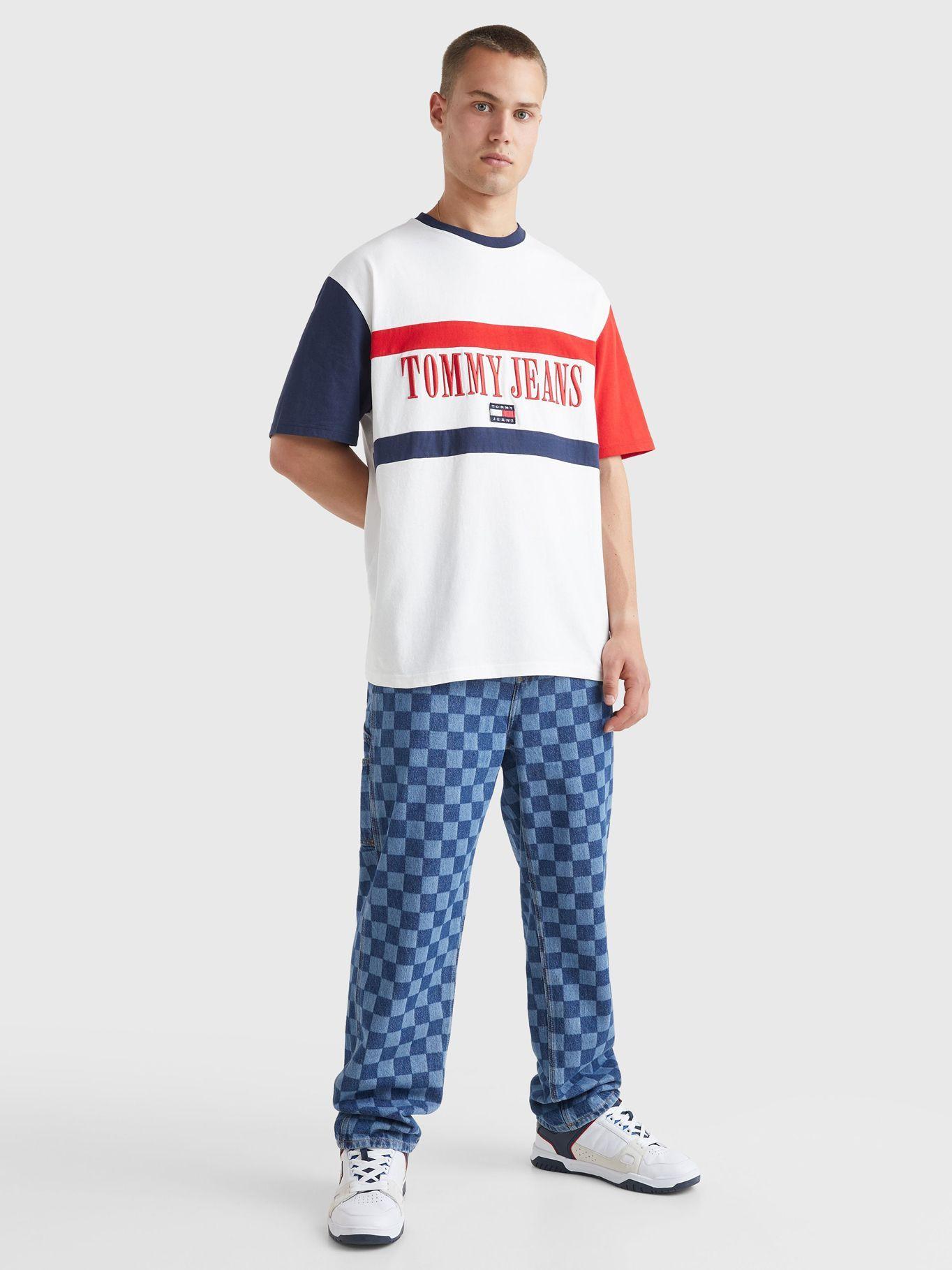 Polera Skater Archive Block Logo Blanco Tommy Jeans-1