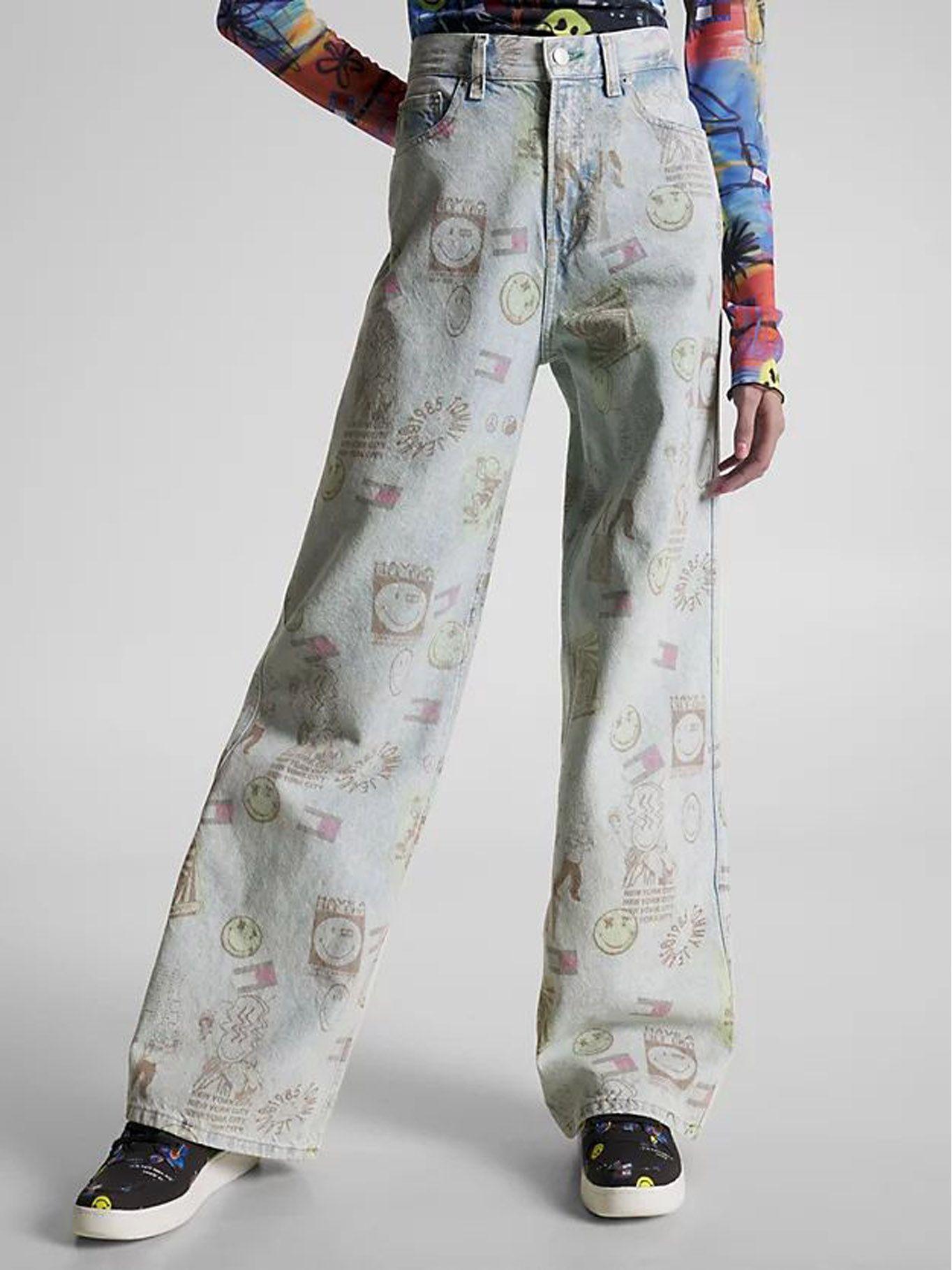 Jeans Tommy Jeans X Smiley® Estamp Celeste Tommy Jeans-0